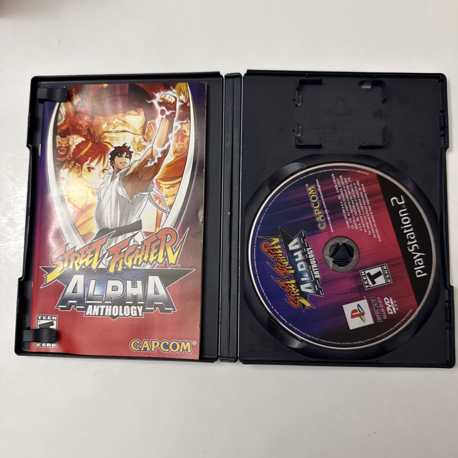 Street Fighter Alpha Anthology ( Sony PlayStation 2 ) PS2 W/Manual