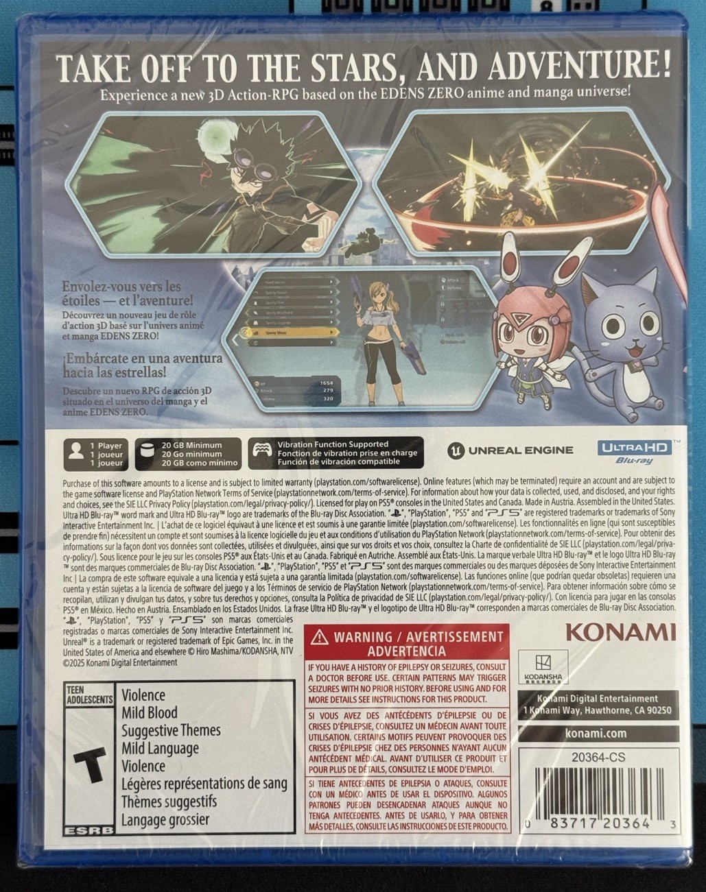 Edens Zero Day One Edition Sony PlayStation 5 PS5 – NEW / Sealed