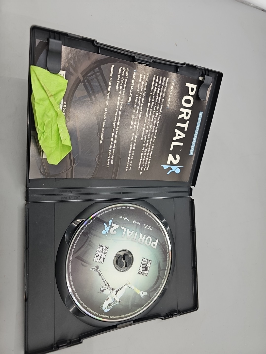 Portal 2 (PC Windows Mac DVD-ROM, 2011) Complete