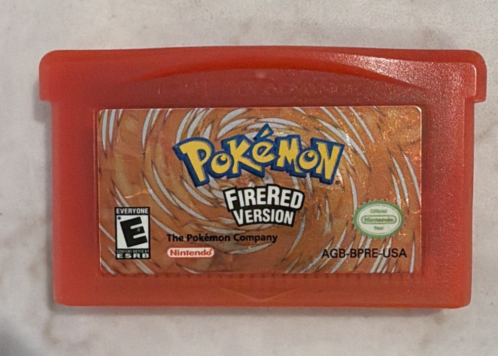 Pokemon Fire Red AUTHENTIC. Tested, Works. Saves! Game Boy Advance GBA Pokémon