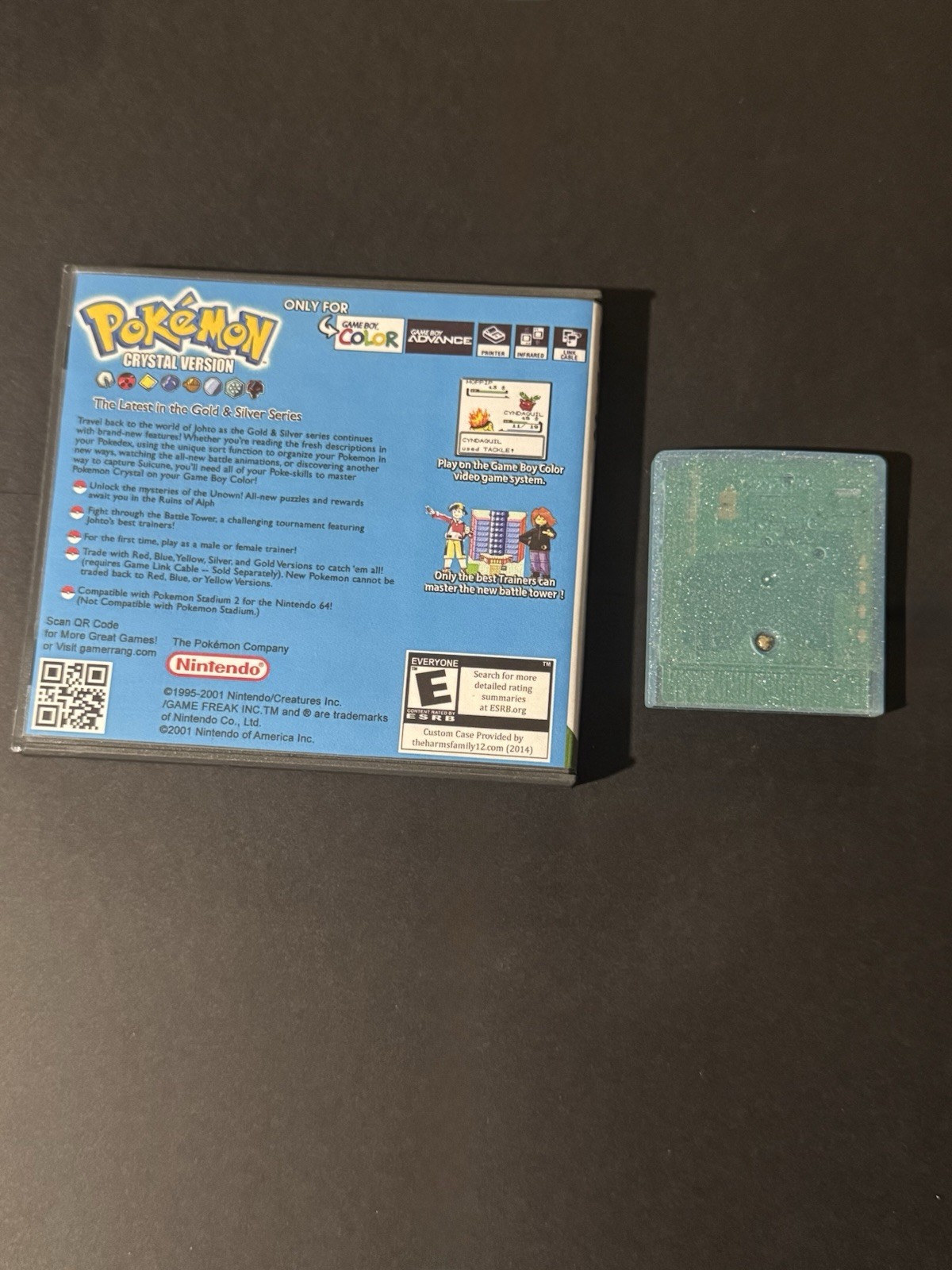 Pokemon Crystal Version AUTHENTIC | GameBoy Color | NEW BATTERY | Plastic Case!