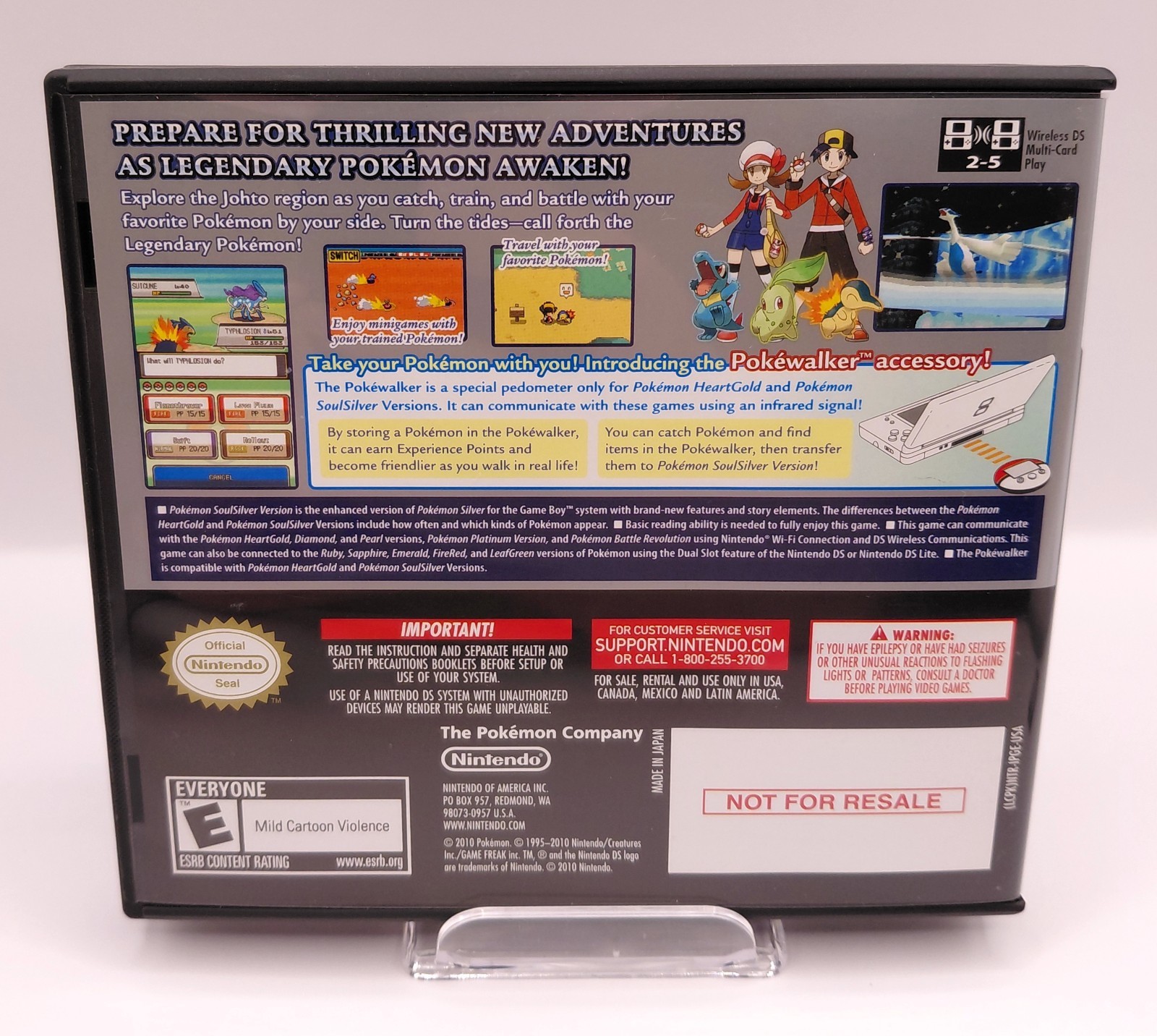 Pokémon SoulSilver BIG BOX CIB Complete TESTED AUTHENTIC DS