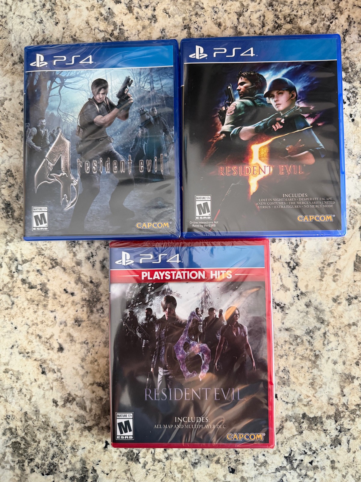 Resident Evil 4 5 6 Triple Pack Brand New Factory Sealed PlayStation 4
