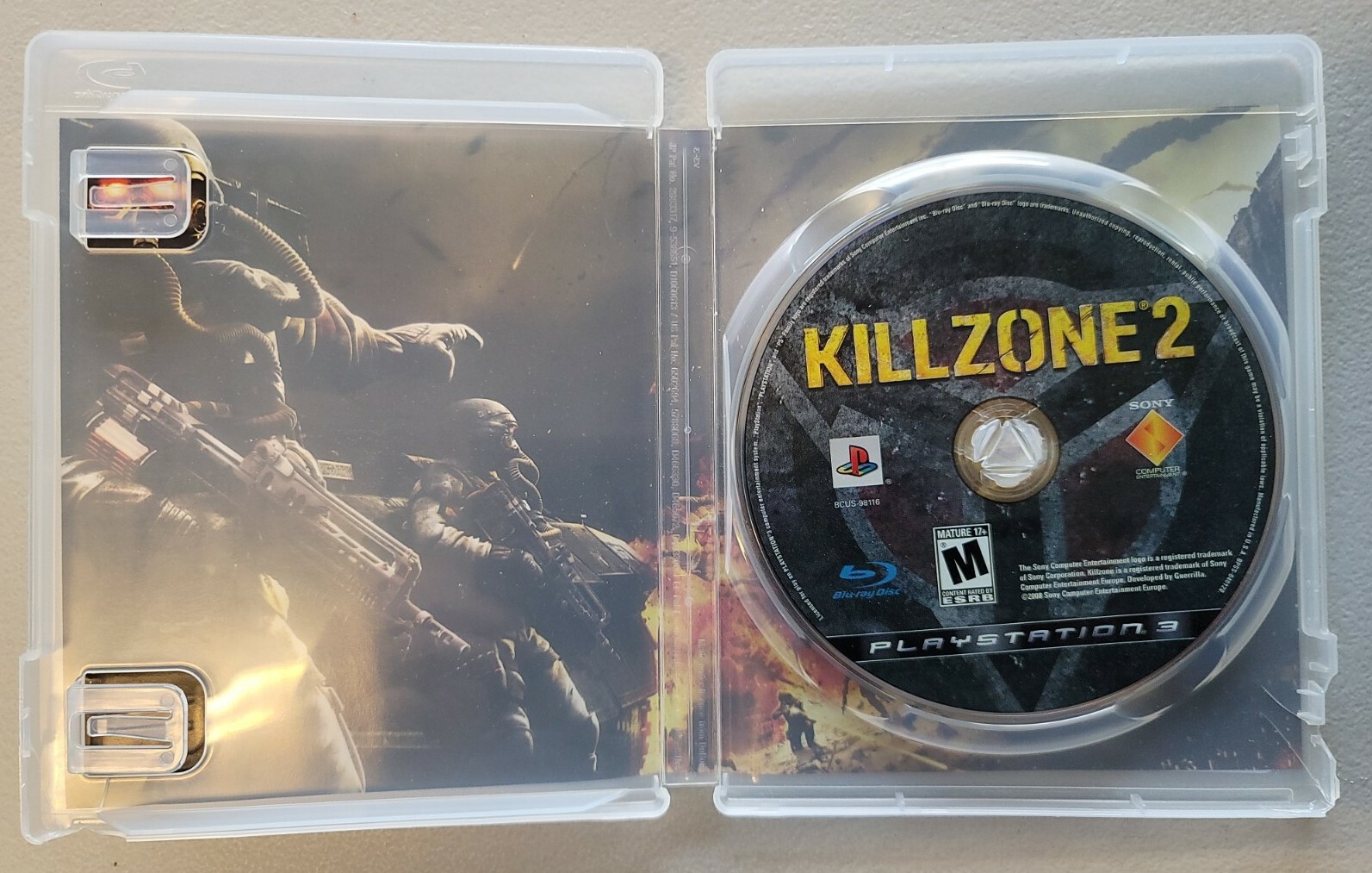 Killzone 2 Sony PlayStation 3 PS3 SCEA Havok Guerrilla Dolby Digital Mature
