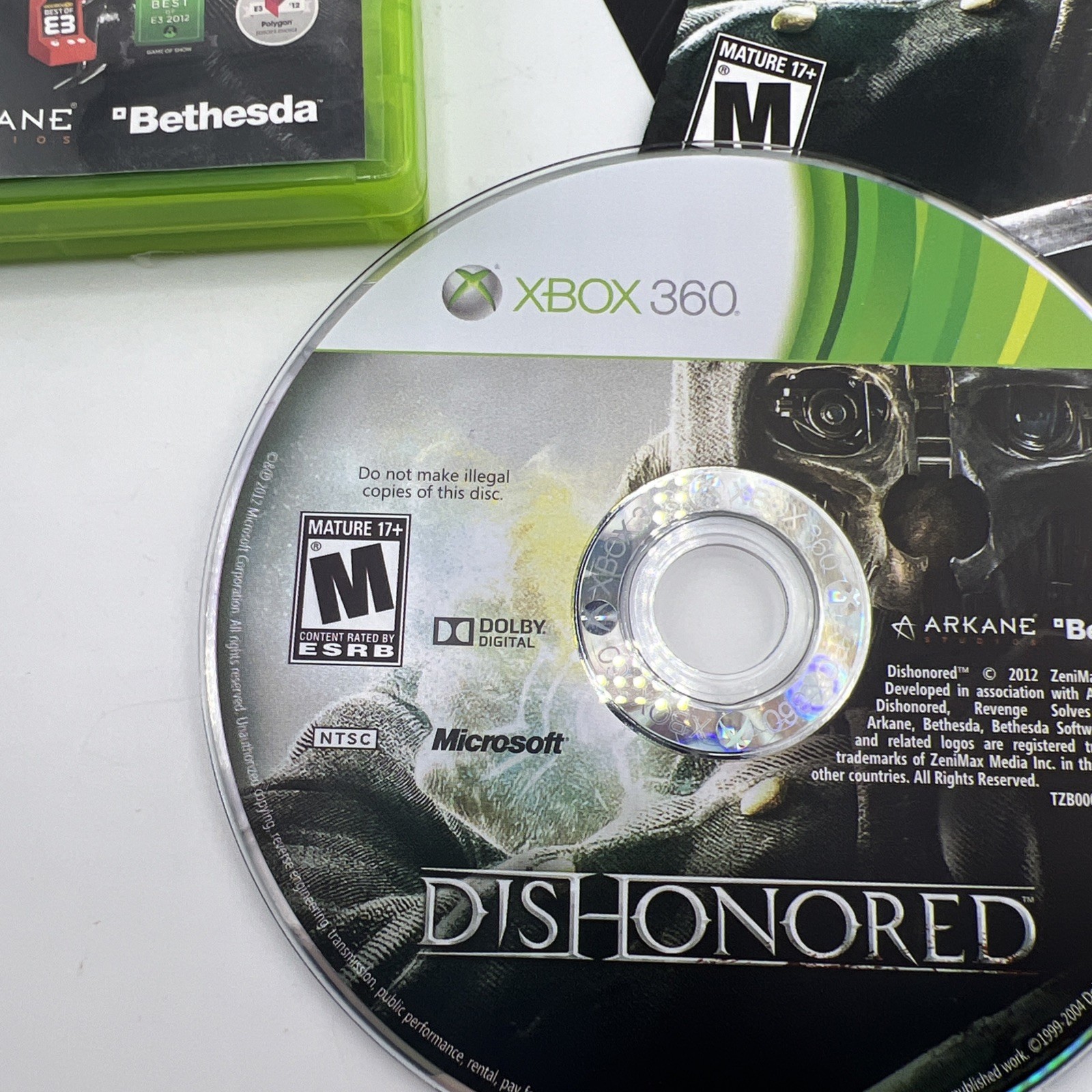 Dishonored (Microsoft Xbox 360) CIB – Tested & Working NICE!