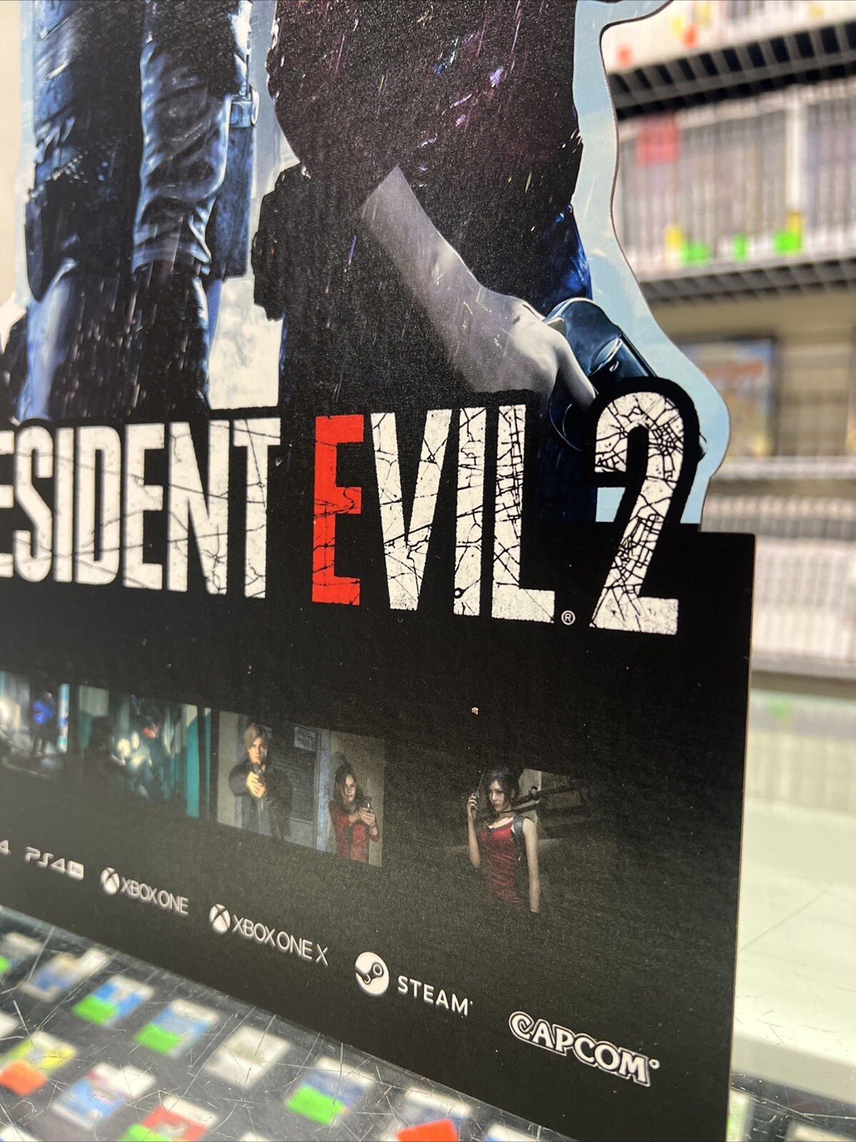 Resident Evil 2 Remaster Standee! Countertop Display