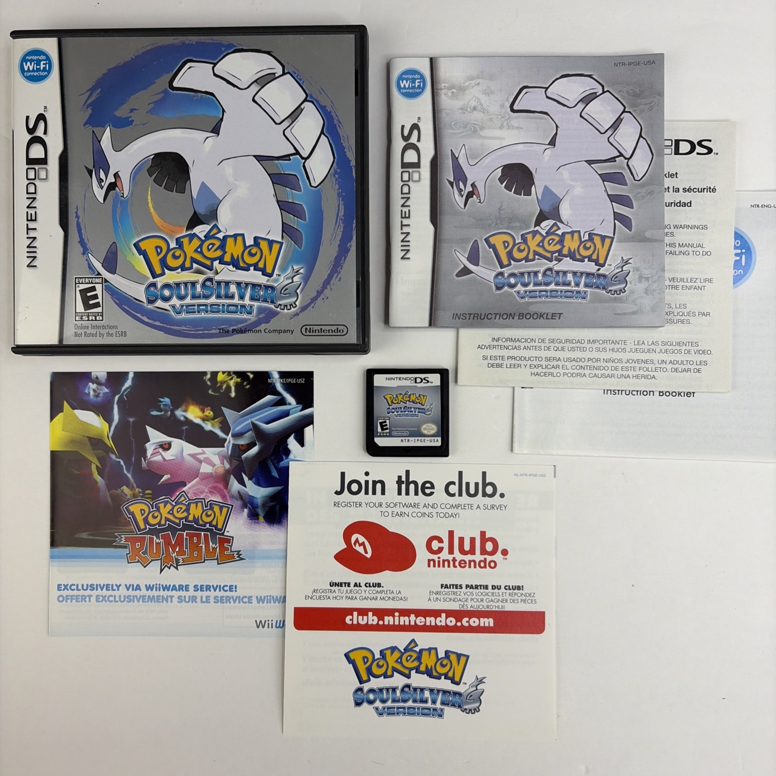 Pokemon: SoulSilver Version Authentic for Nintendo DS – Complete In Box CIB