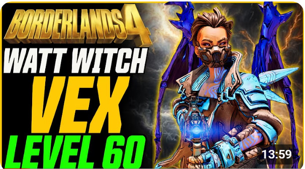 Borderlands 4 OP⭐NEW WATT WITCH VEX 2.0⭐LEVEL 60⭐ MOXSY BUILD