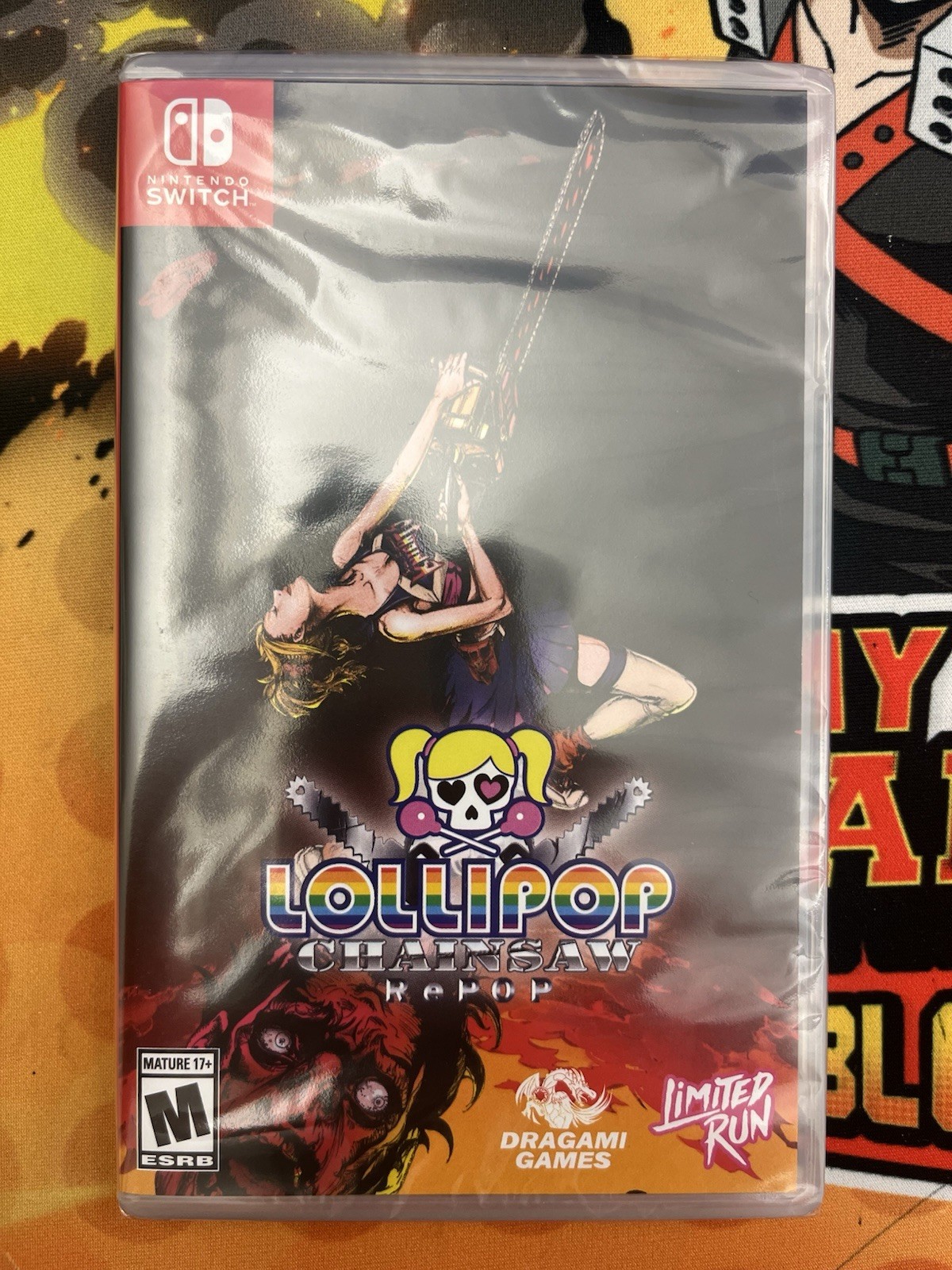 Lollipop Chainsaw RePOP Limited Run Games Shopify Limited Cover Nintendo Switch