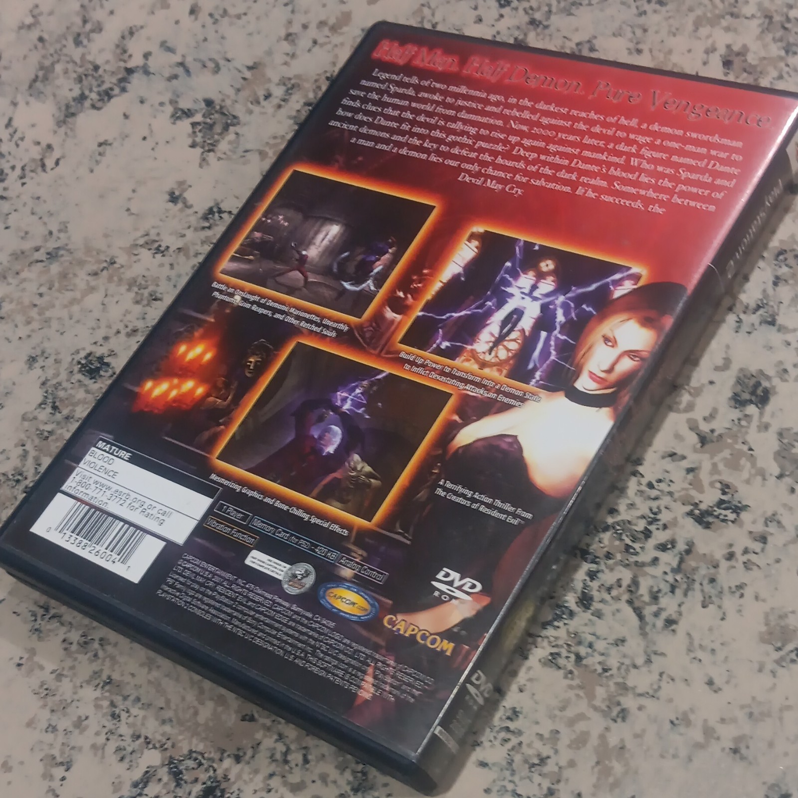 Capcom Devil May Cry PS2 Manual Included M Mature NTSC-U/C Action Adventure
