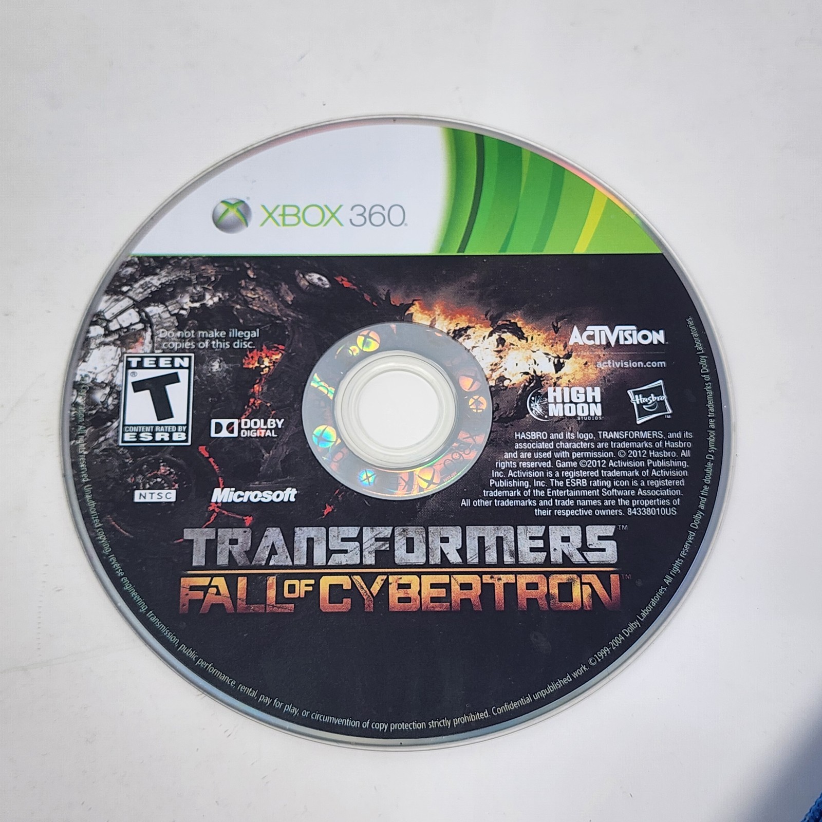 Transformers Fall of Cybertron (Microsoft Xbox 360) Disc Only – Tested