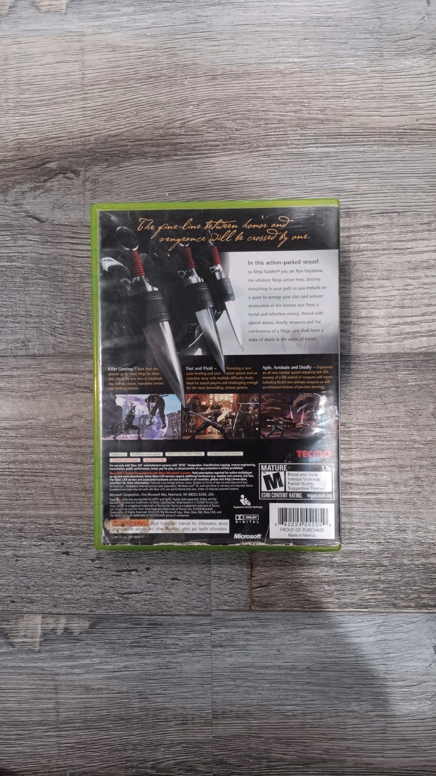 Ninja Gaiden II Microsoft Xbox 360 (2008) Complete in Box Tested