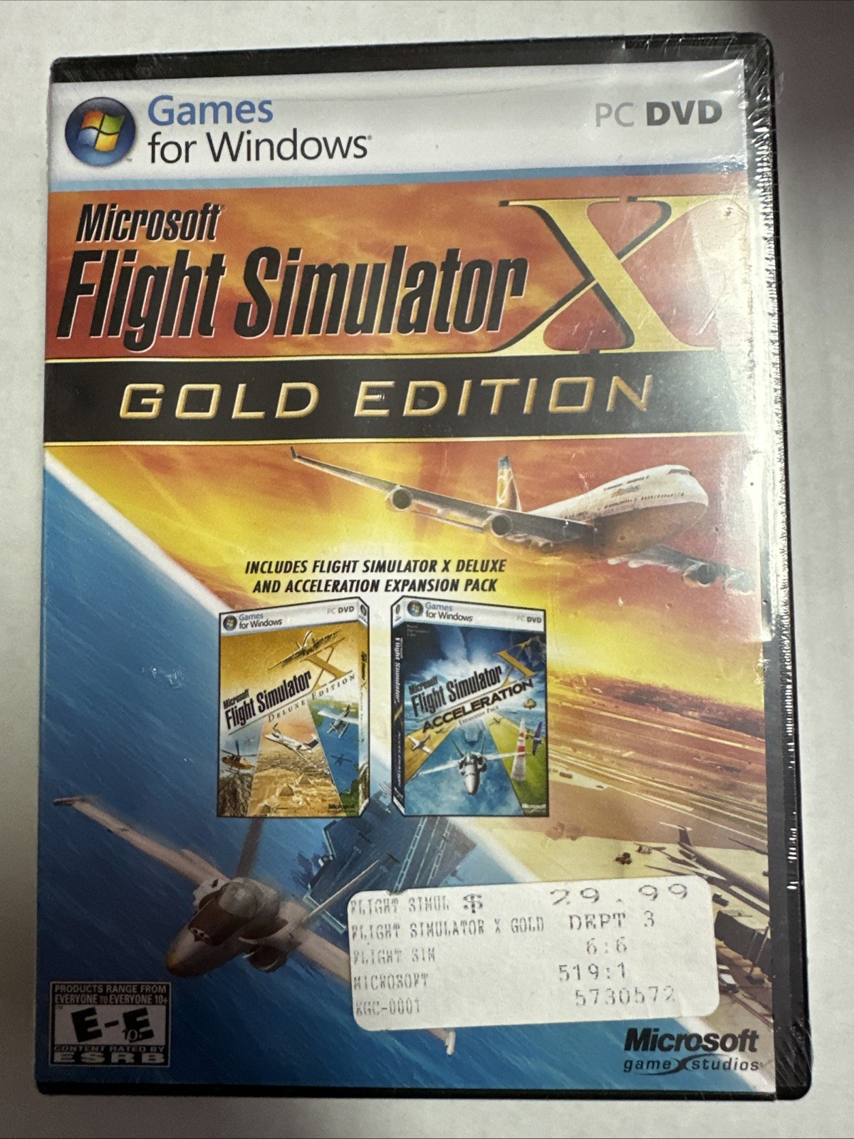 Microsoft Flight Simulator X: Gold Edition (Windows PC, 2008) Brand New