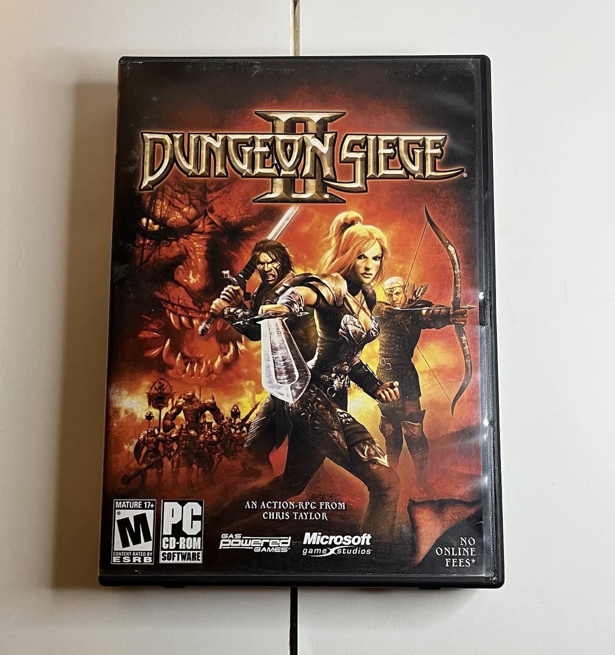 Dungeon Siege II PC 2005 Microsoft Mature Role Playing RPG All Discs