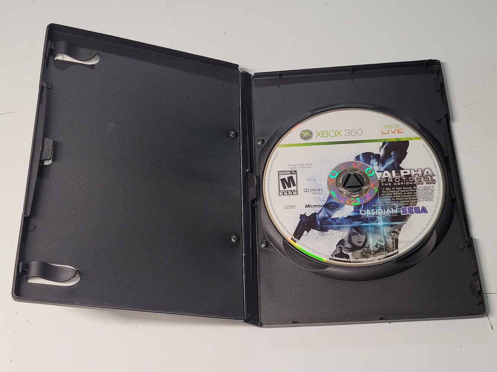 MINT Disc Alpha Protocol Xbox 360 Game in Replacement Case No Manual CLEAN