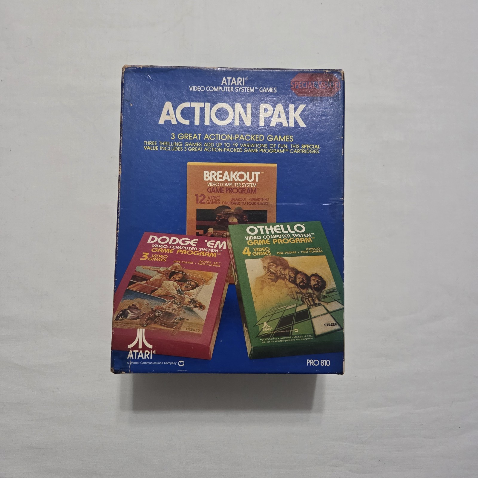 Action Pak PRO 810 (Atari 2600 VCS, 1978) Complete in Box CIB w/ Manuals