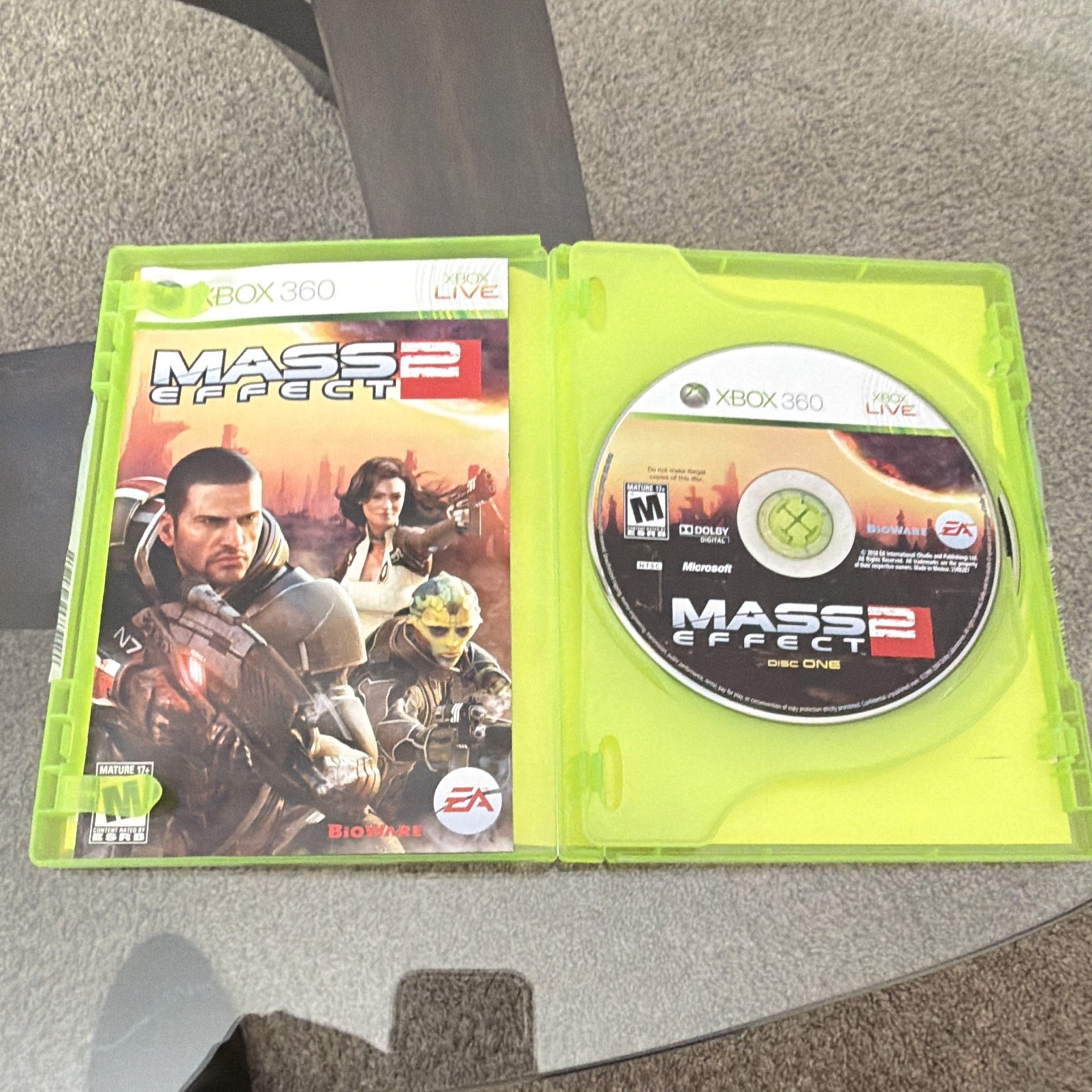 EA Mass Effect 2 (Mass Effect Series) for Xbox 360, M-Rated RPG, Manual
