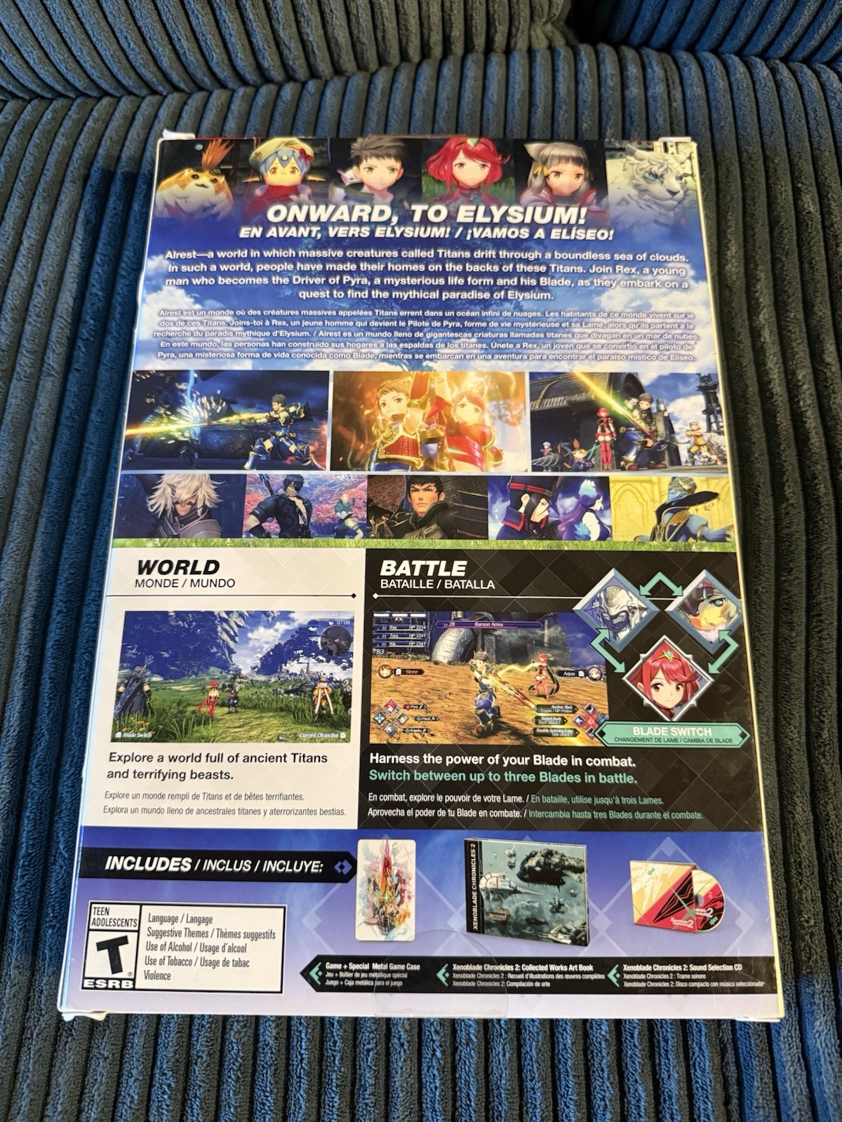 Xenoblade Chronicles 2 Special Edition Nintendo Switch 2017 NO GAME NO STEELBOOK