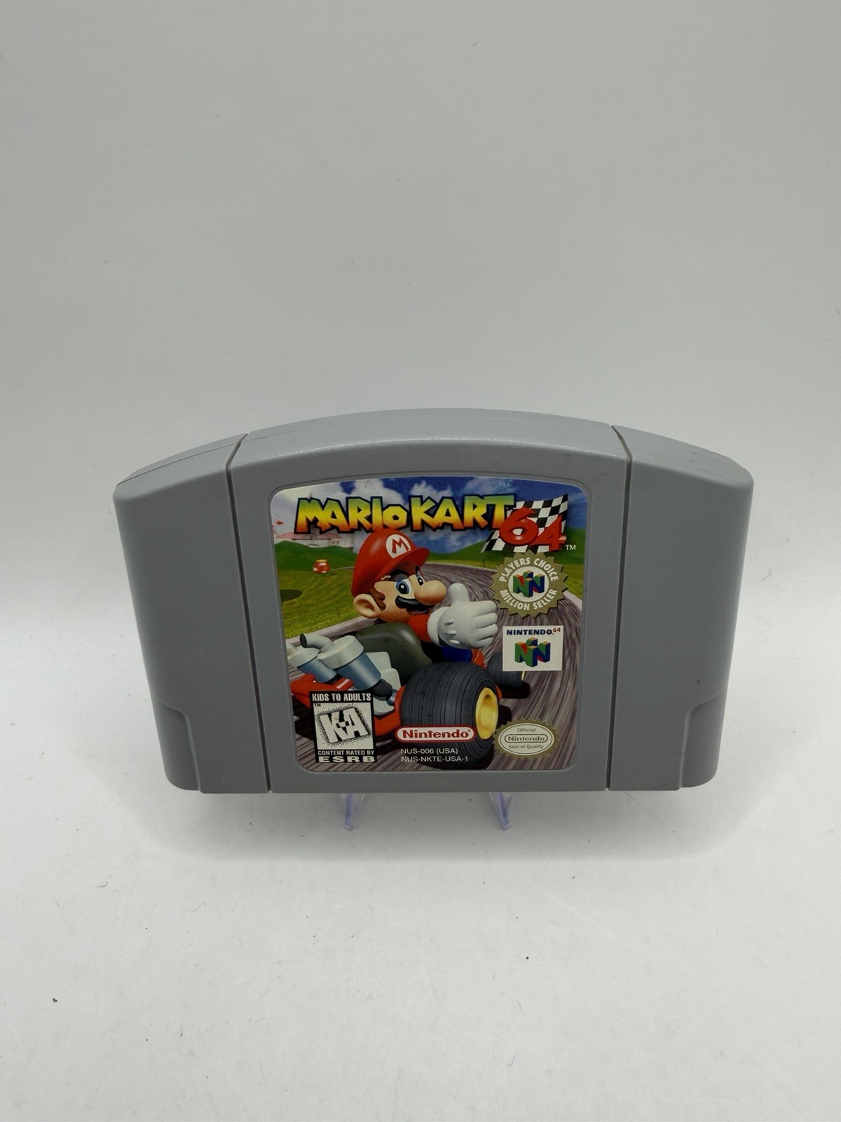 Mario Kart 64 Players Choice N64 Nintendo Video Game 1996 Cartridge Authentic