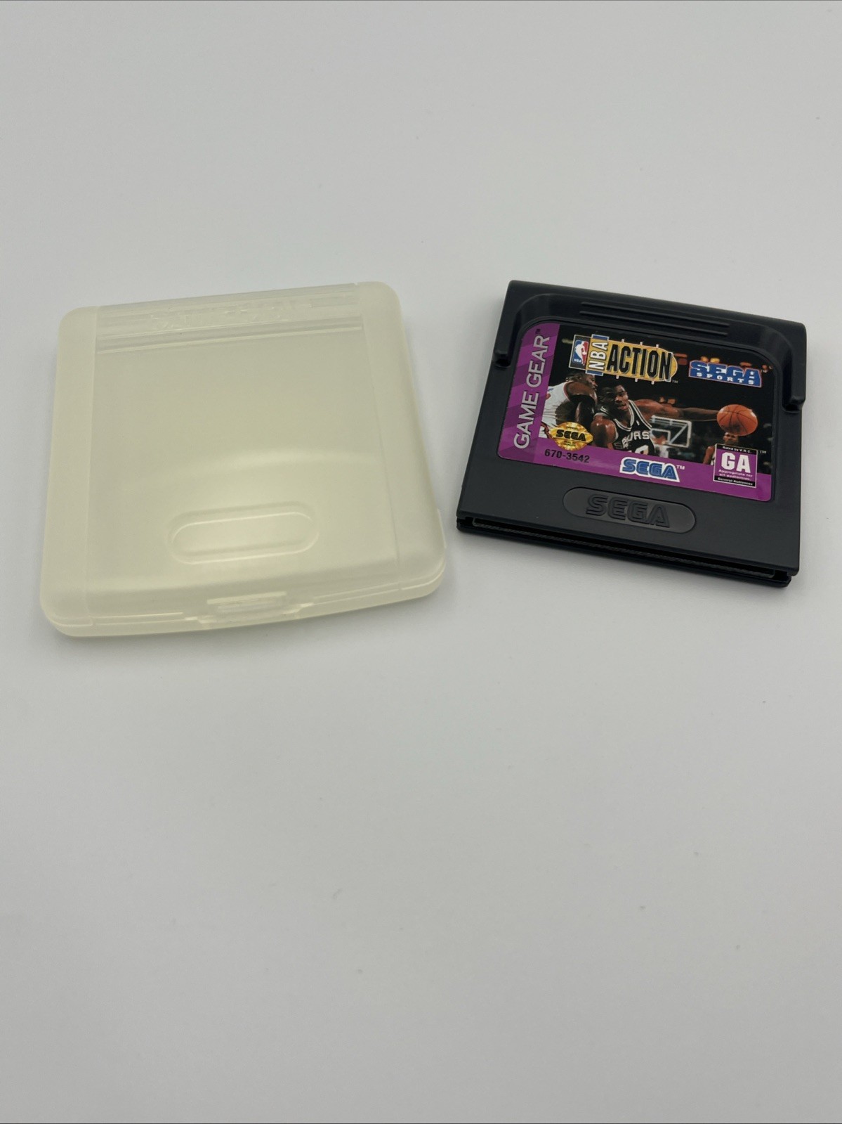 NBA Action Starring David Robinson (Sega Game Gear, 1994) CIB Complete Untested