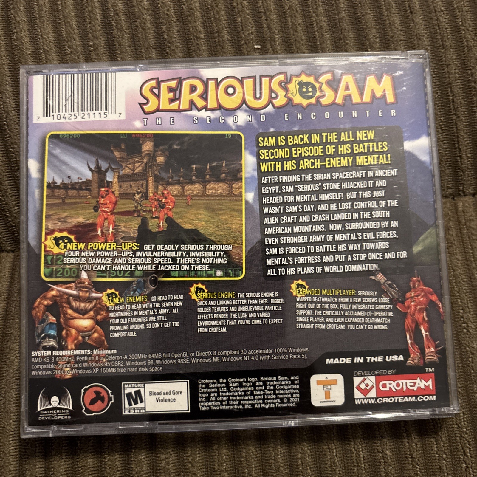 Serious Same First Encounter &Second Encounter PC Game Set Jewel Case W/manuals