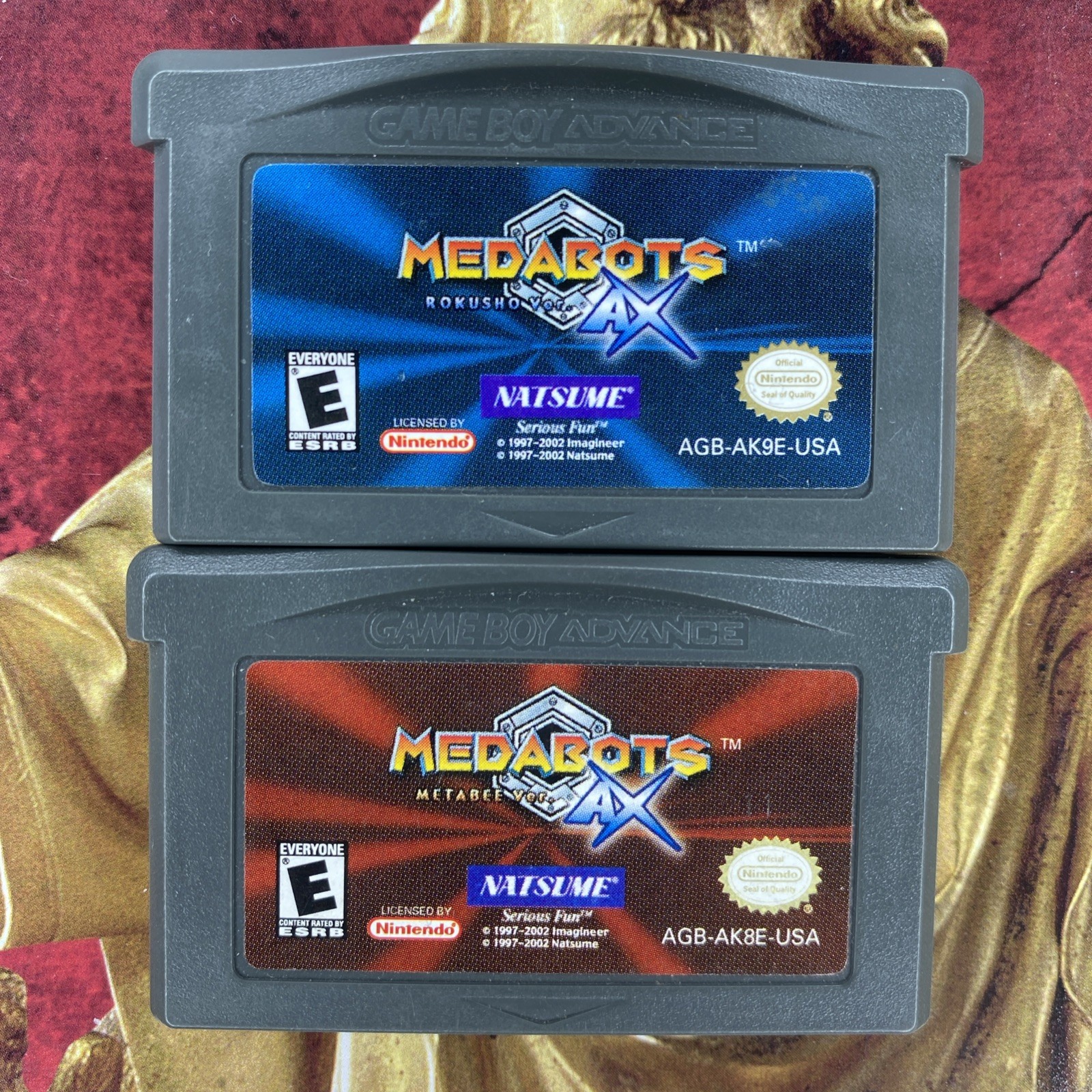 Medabots AX Metabee Rokusho Version AX GBA Gameboy Advance Working Tested