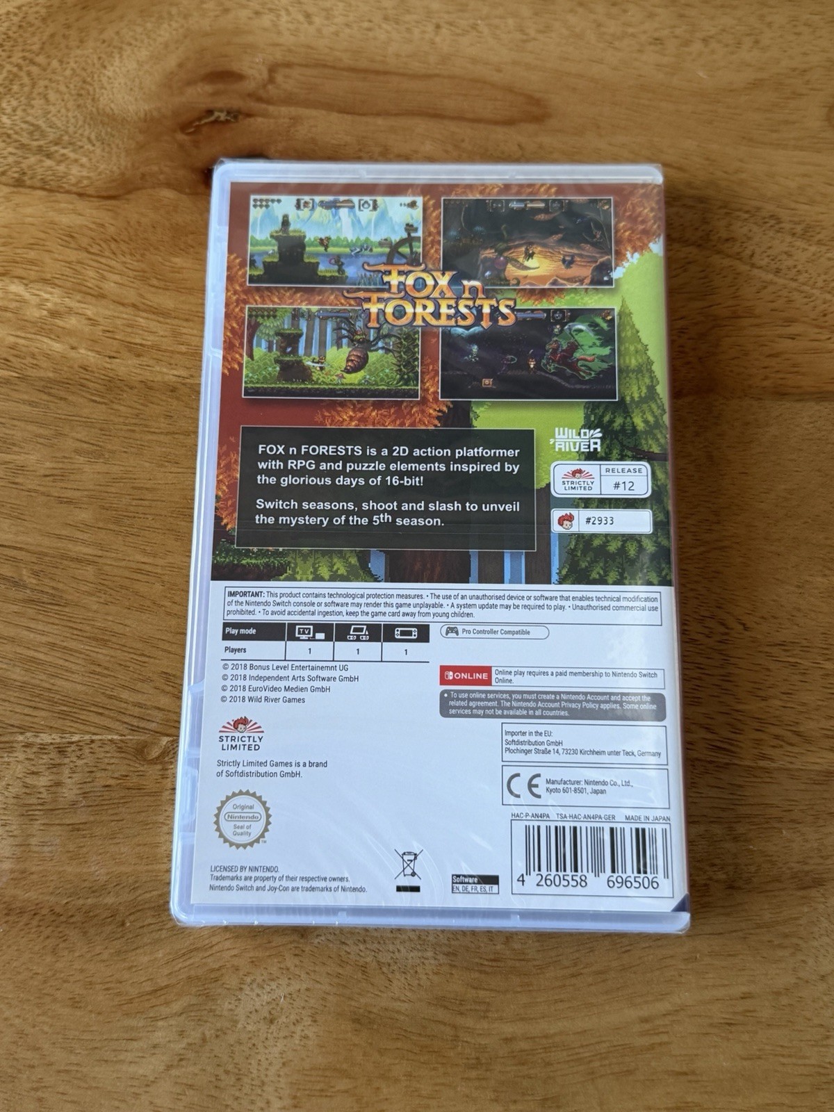 Fox n Forests Nintendo Switch – Strictly Limited Games #12 NEW Limited Run RARE