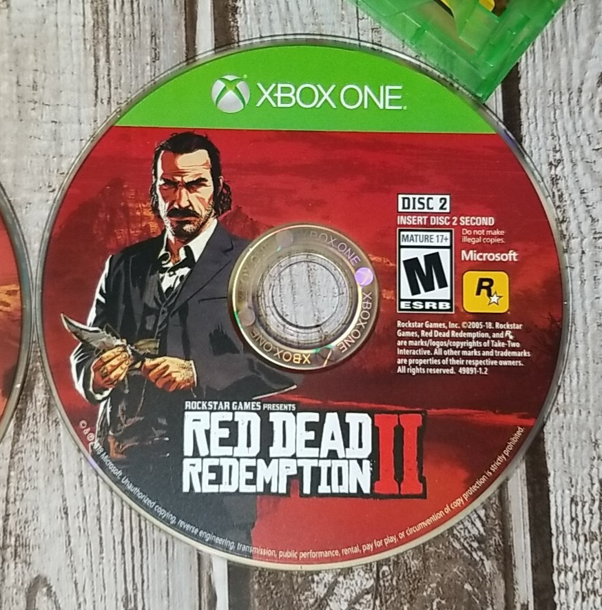 Red Dead Redemption 2 (Microsoft Xbox One, 2018) No Map Rated M Ships Fast!