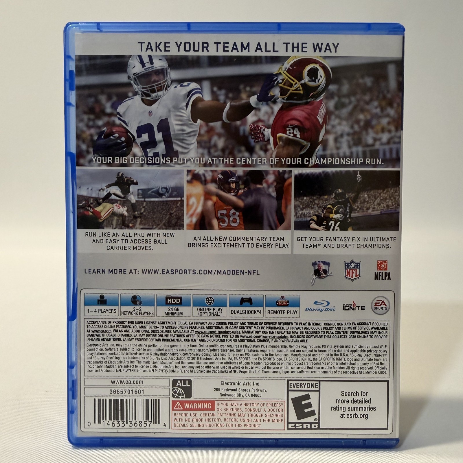 Madden NFL 17 Sony PlayStation 4 American Football Sports Simulation EA CIB