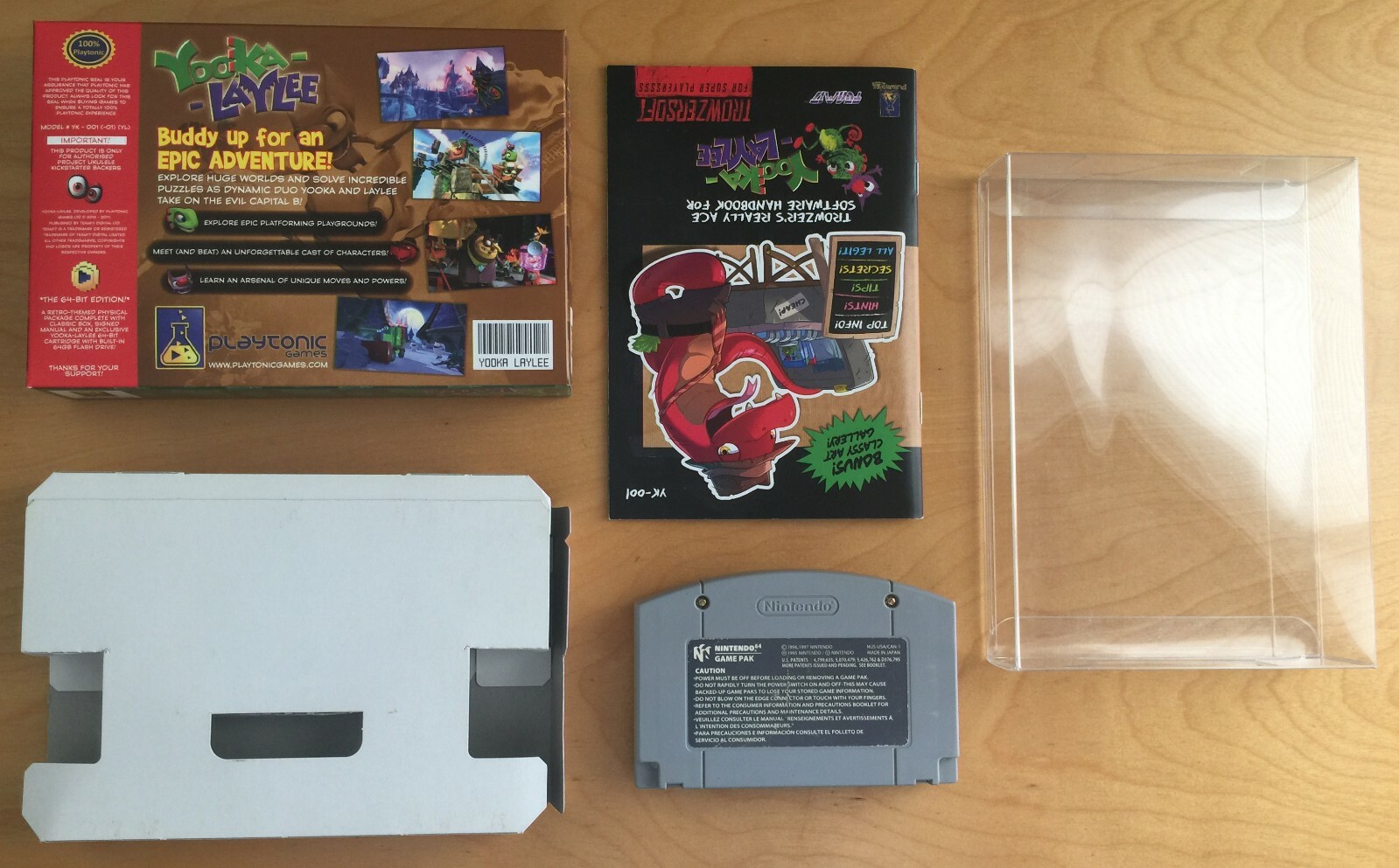 YOOKA LAYLEE KICKSTARTER BACKER SPECIAL EDITION BRAND NEW N64 CARTRIDGE + POSTER