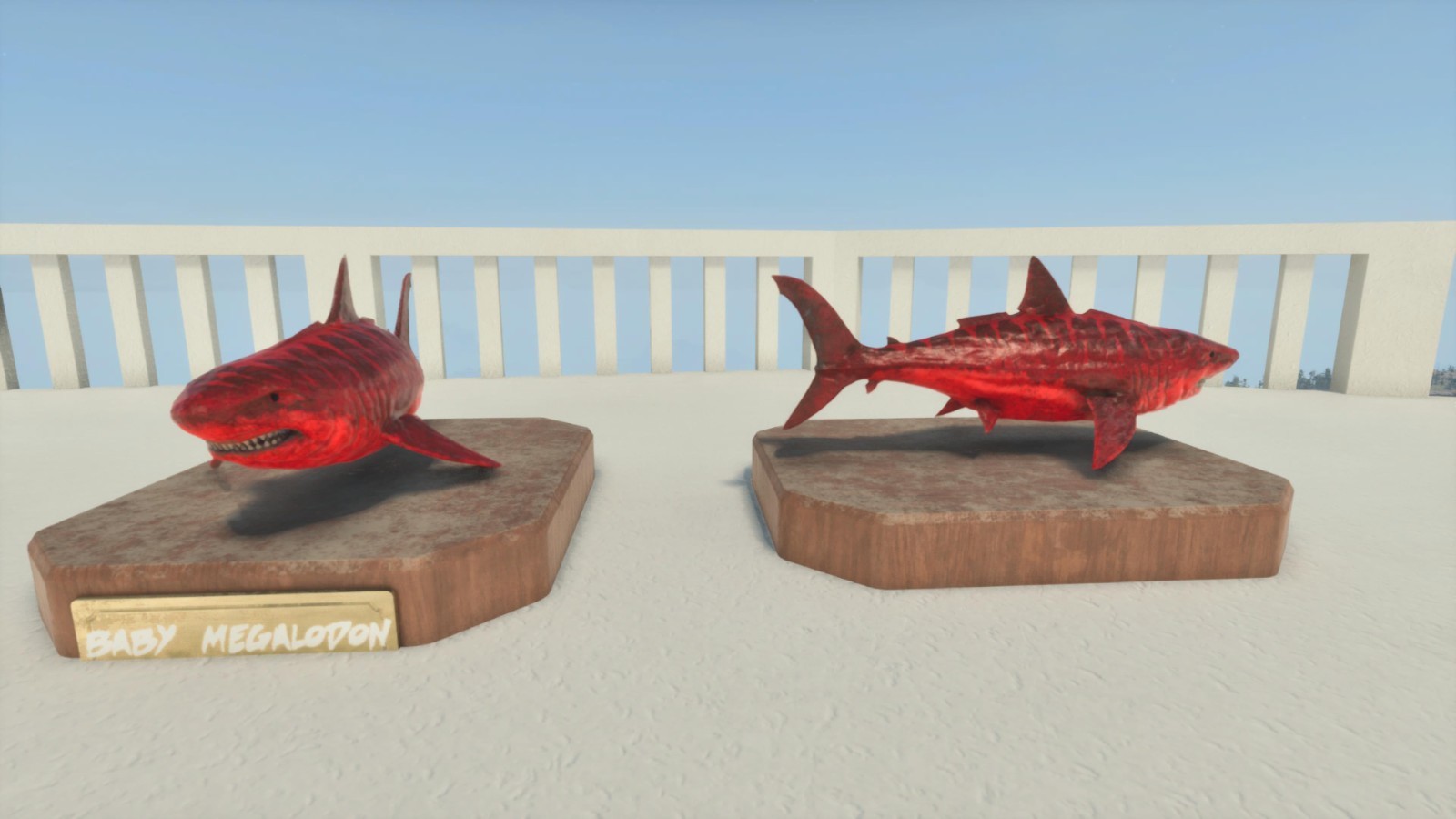 NEW TOP MEGALODON RED ID01 BABY PAIR ARK ASCENDED PVE OFFICIAL PC/XBOX/PS5