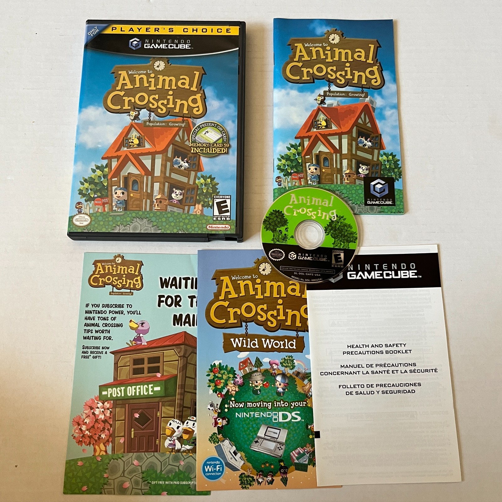 Animal Crossing for Nintendo GameCube (Used) w/ Case, Manual, Inserts