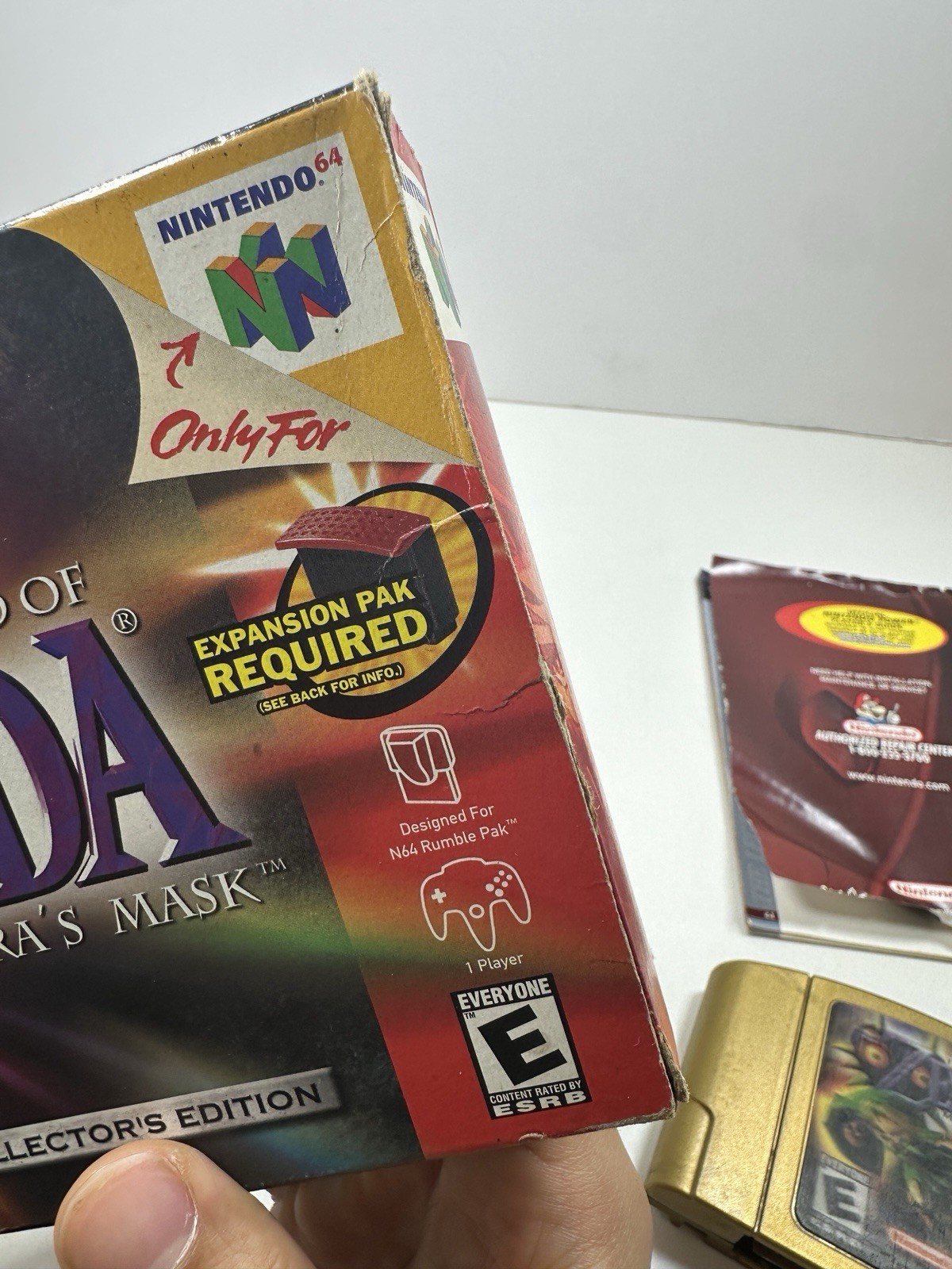 Zelda Majora’s Mask Collector’s Edition N64 Gold Cart CIB Tested