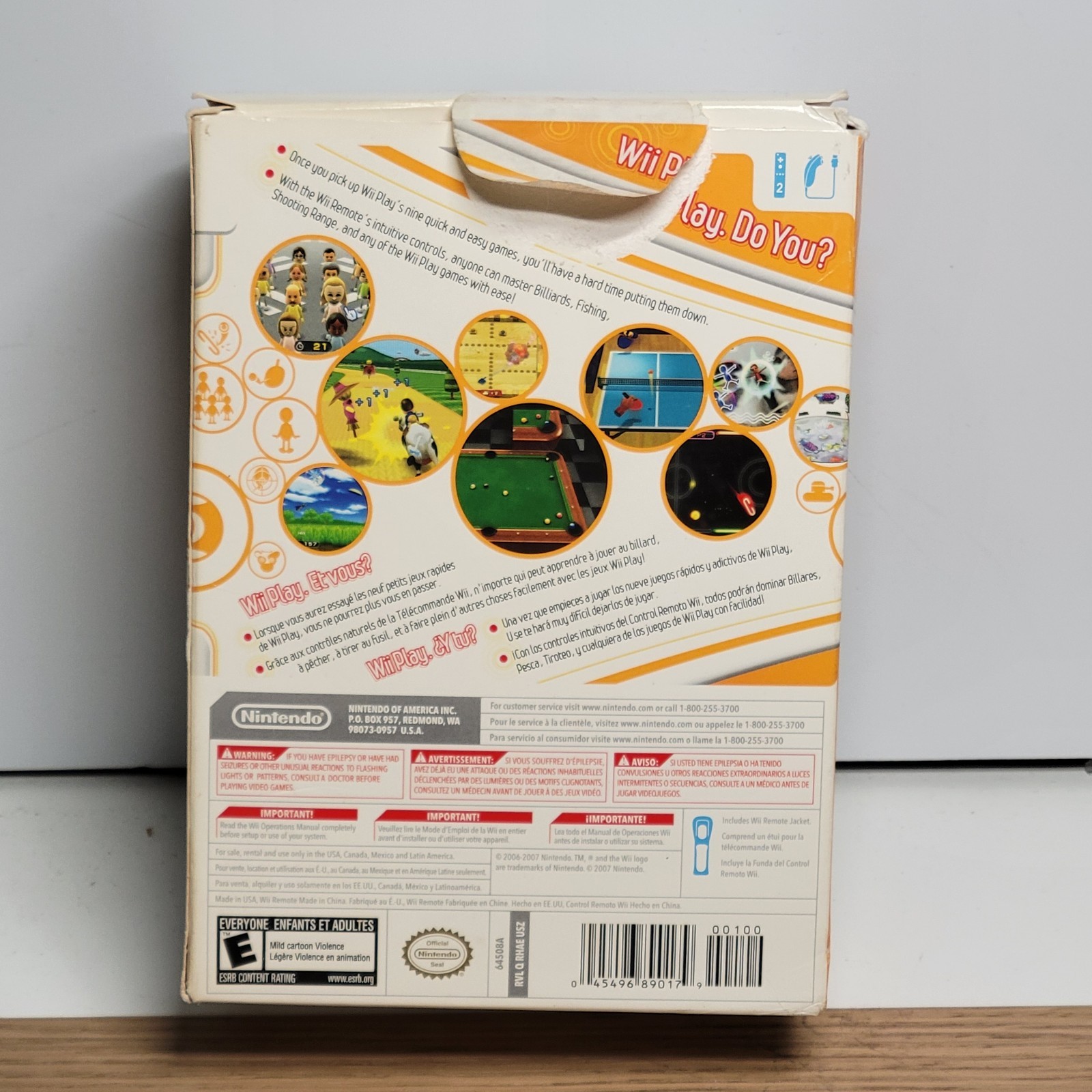 Wii Play | Nintendo Wii Big Box | INSERTS ONLY NO GAME OR CONTROLER