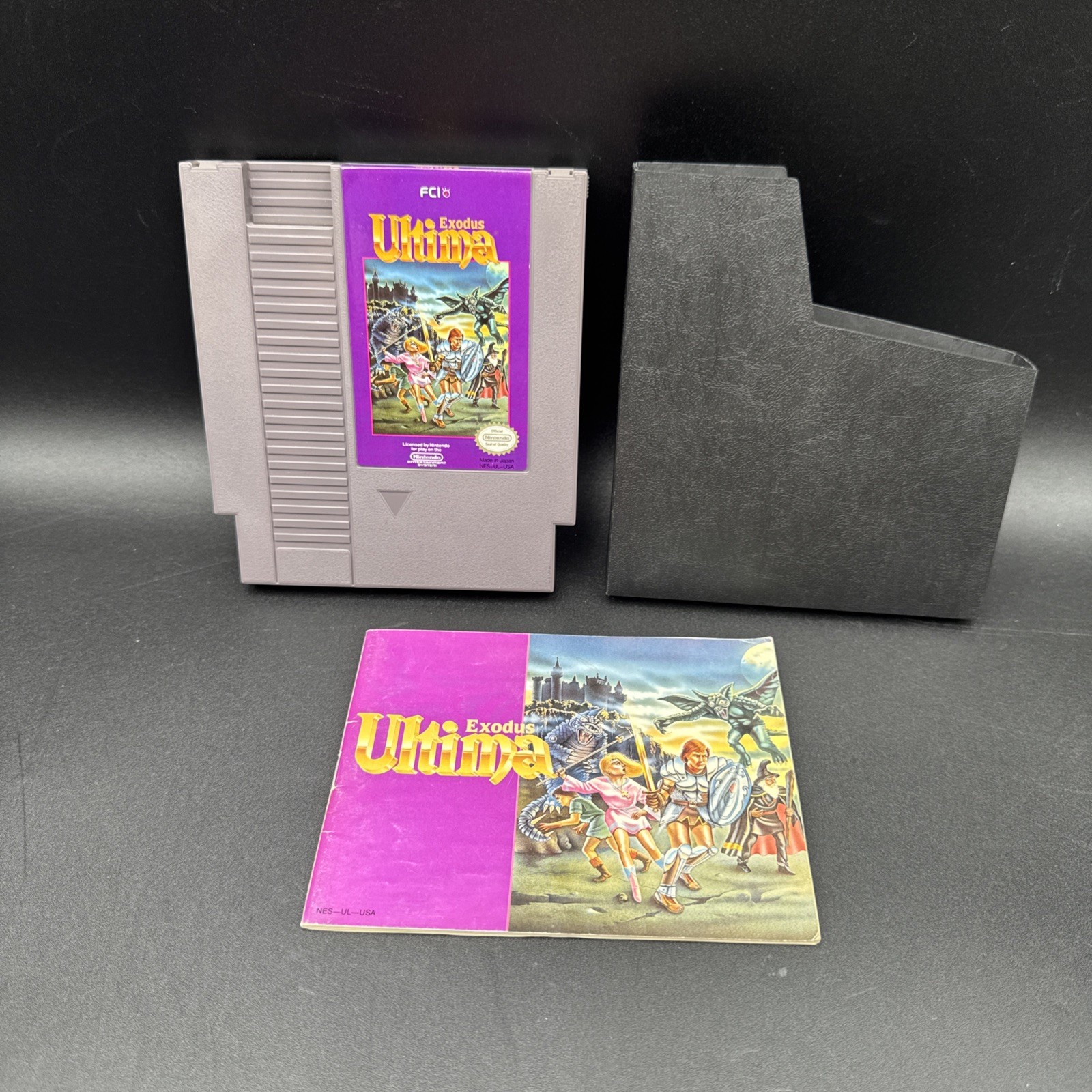 Ultima Exodus NES Nintendo FCI Tested Working Authentic Cartridge