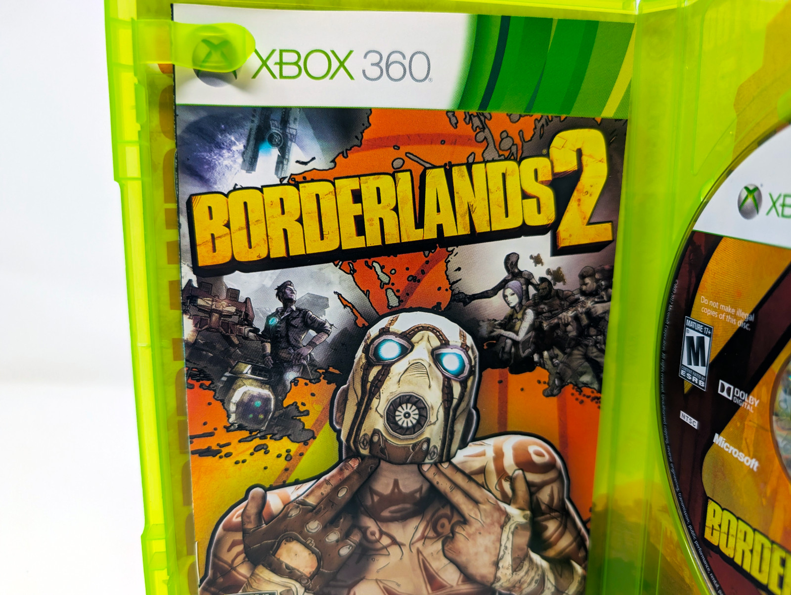 Borderlands 2 Xbox 360 Physical Disc Game with Original Case & Manual Tested