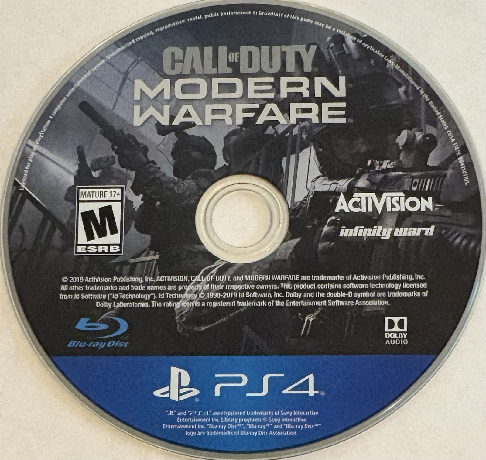 Call of Duty: Modern Warfare (PlayStation 4, PS4) DISC ONLY | NO TRACKING, M2807