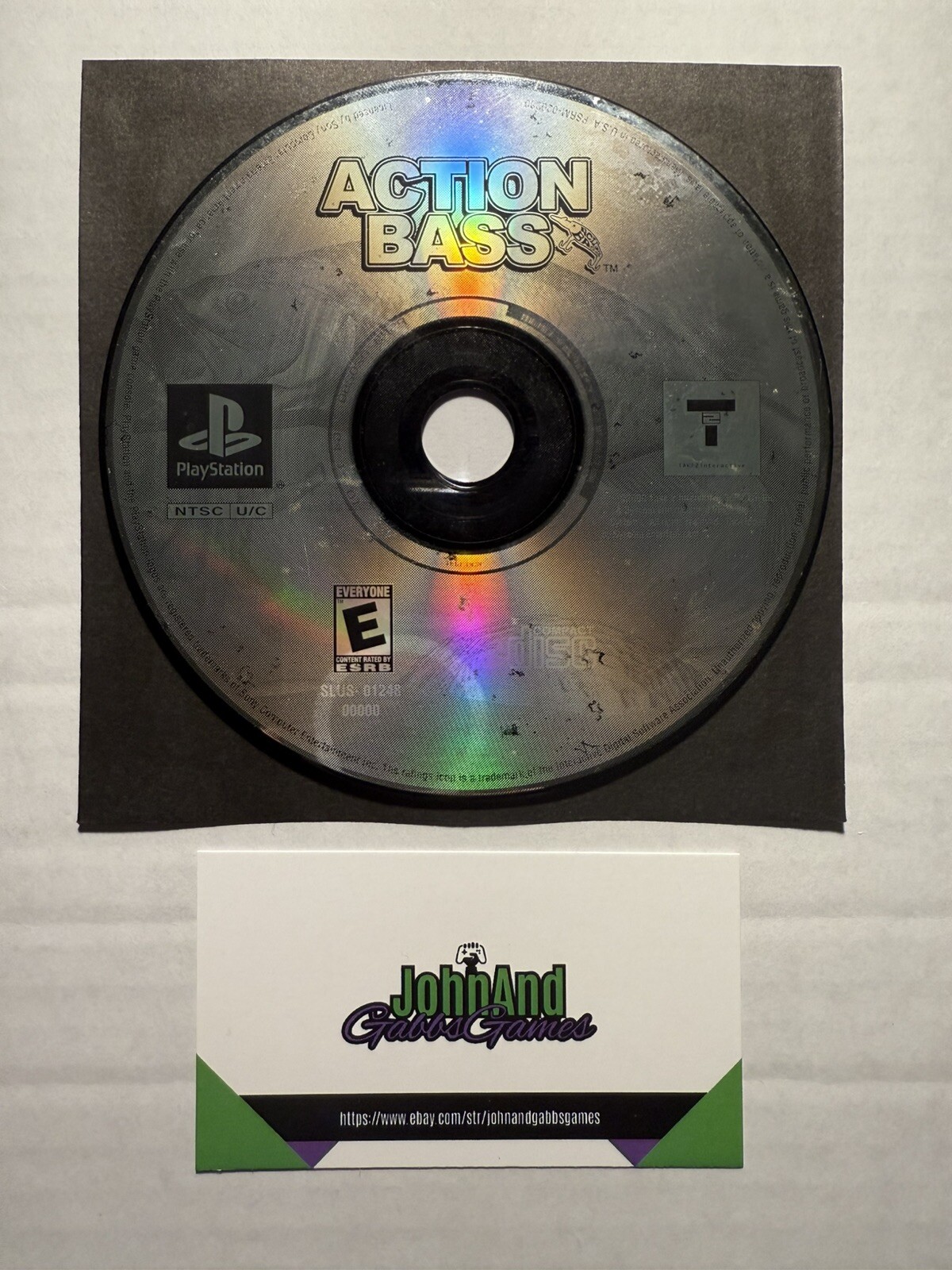 Action Bass Game for Sony PlayStation 1 – 2000, Acceptable Condition, Sports