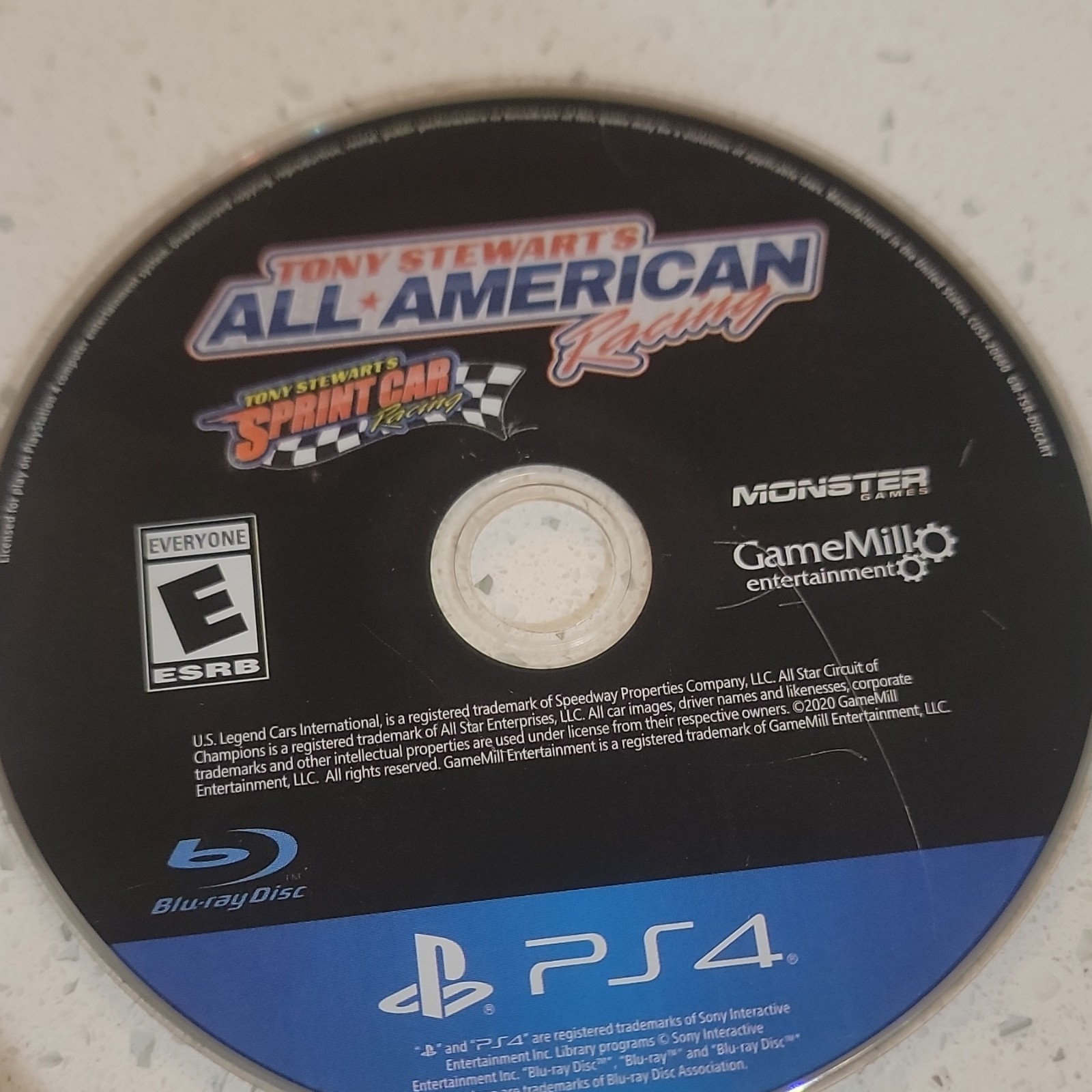 GameMill Entertainment Tony Stewart’s All American Racing PS4 Racing E 2020 Disc