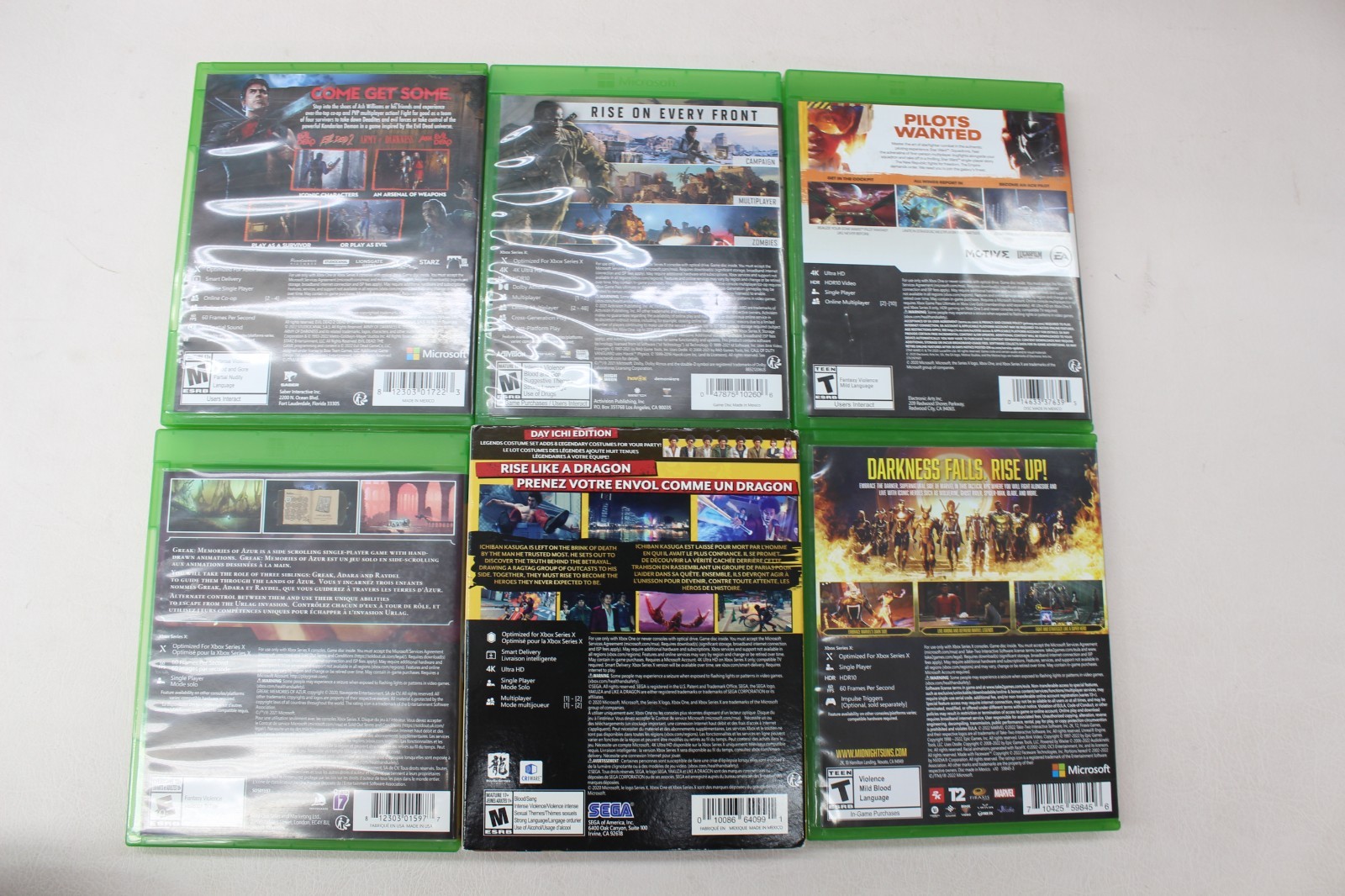 27 Assorted Microsoft XBOX (SERIES X / ONE) Games in Cases