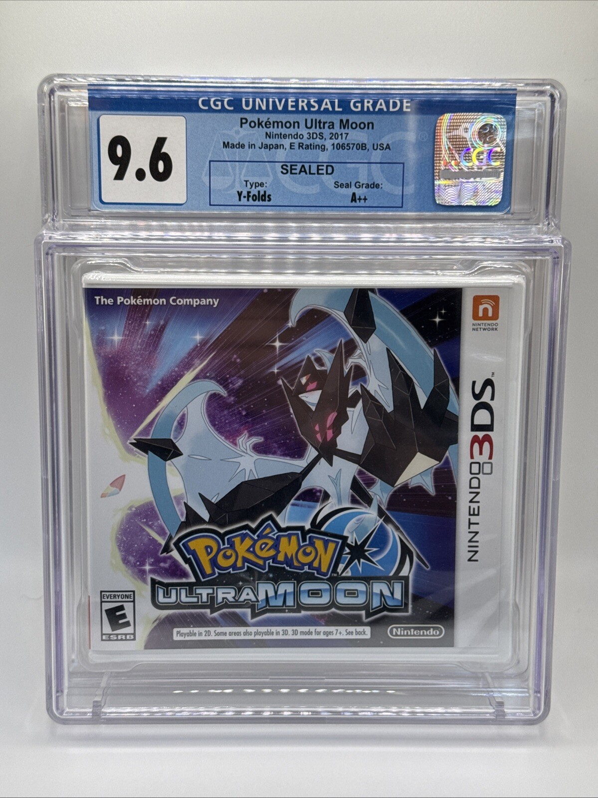 Pokemon Ultra Moon – Nintendo 3DS CGC Graded 9.6 A++ Sealed New MINT!