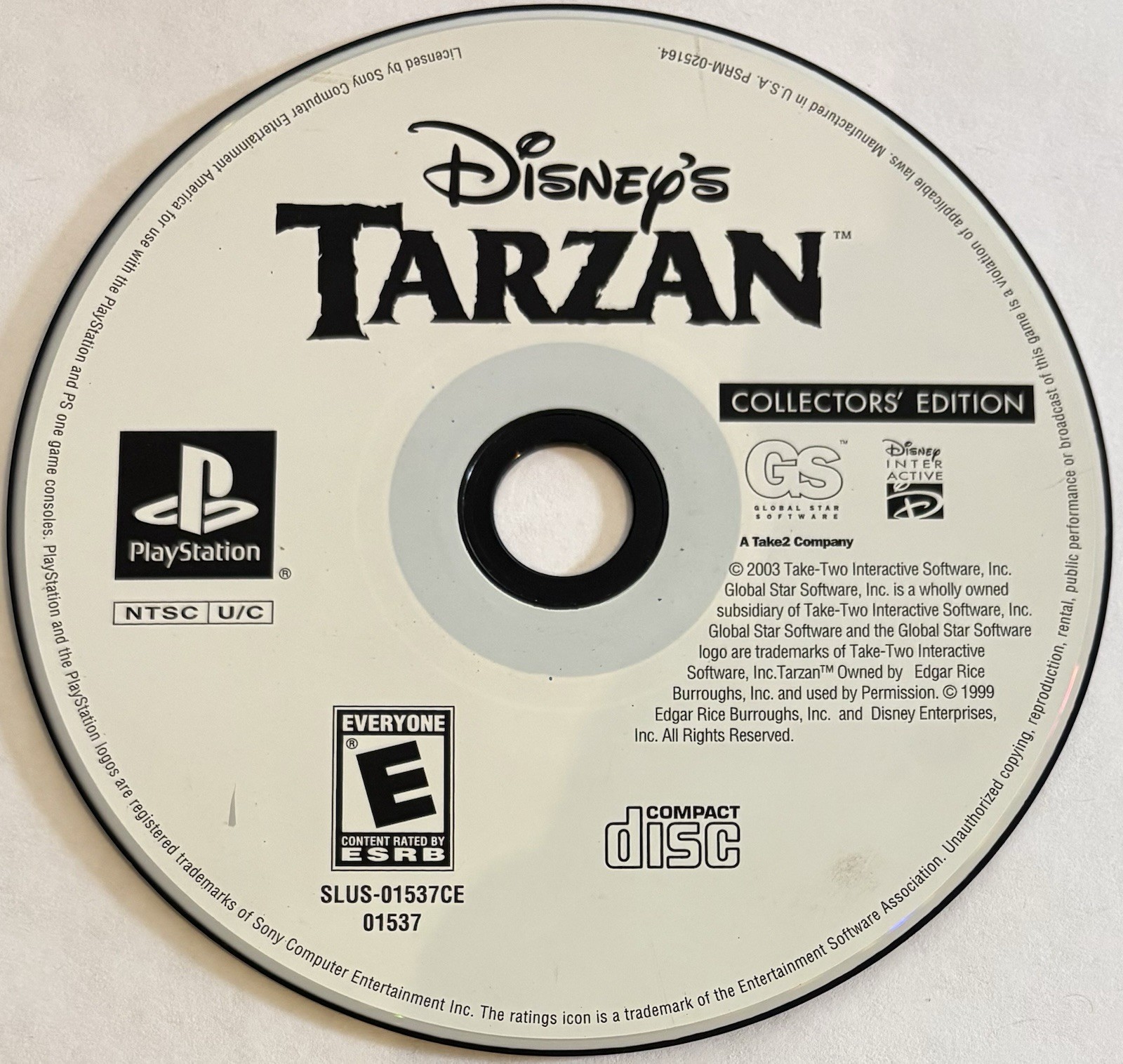 Disney’s Tarzan – CE (Sony PlayStation 1, PS1) DISC ONLY | NO TRACKING | M3175
