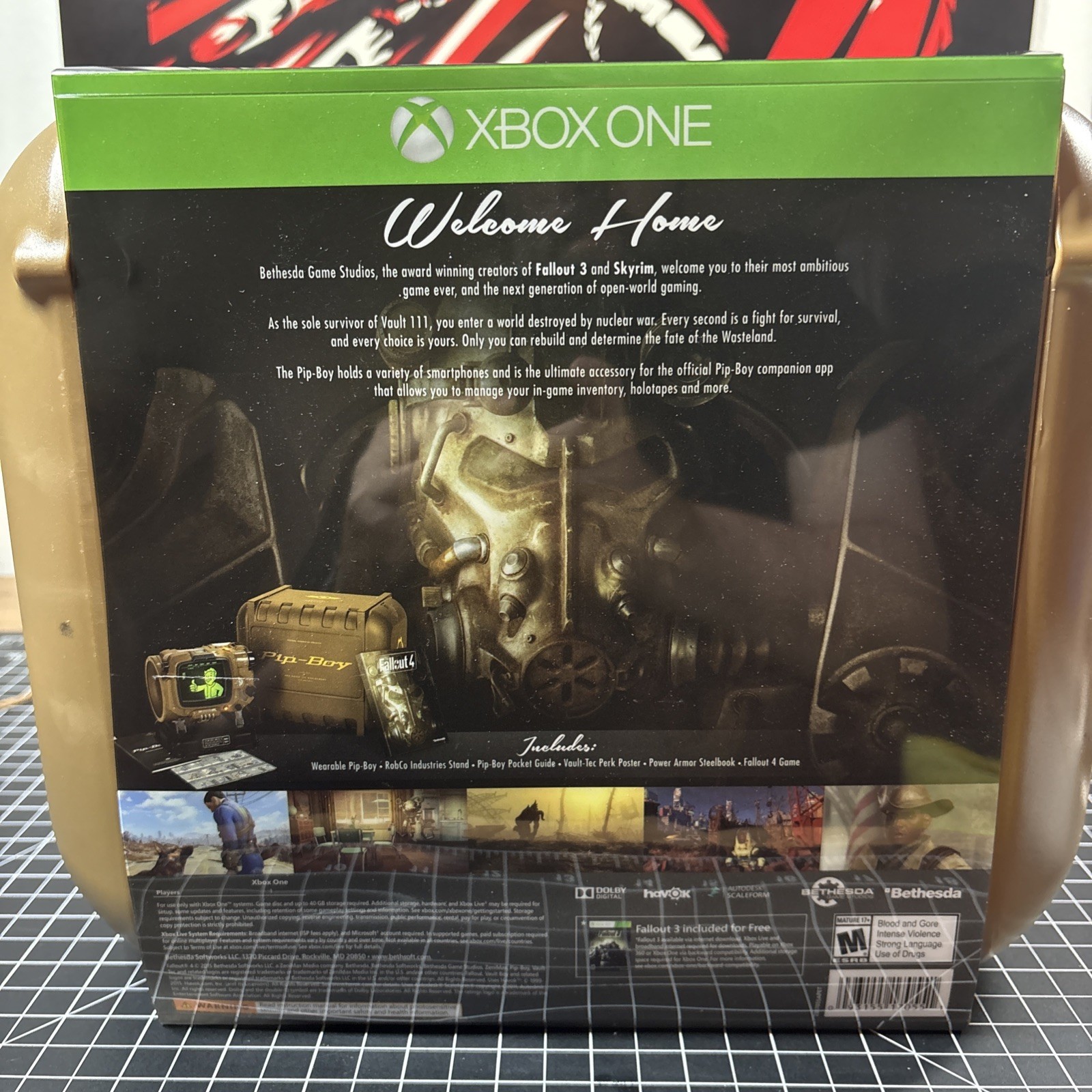 Fallout 4 Pip-Boy Edition Xbox One Collectors Wearable Replica 3000 Steelbook