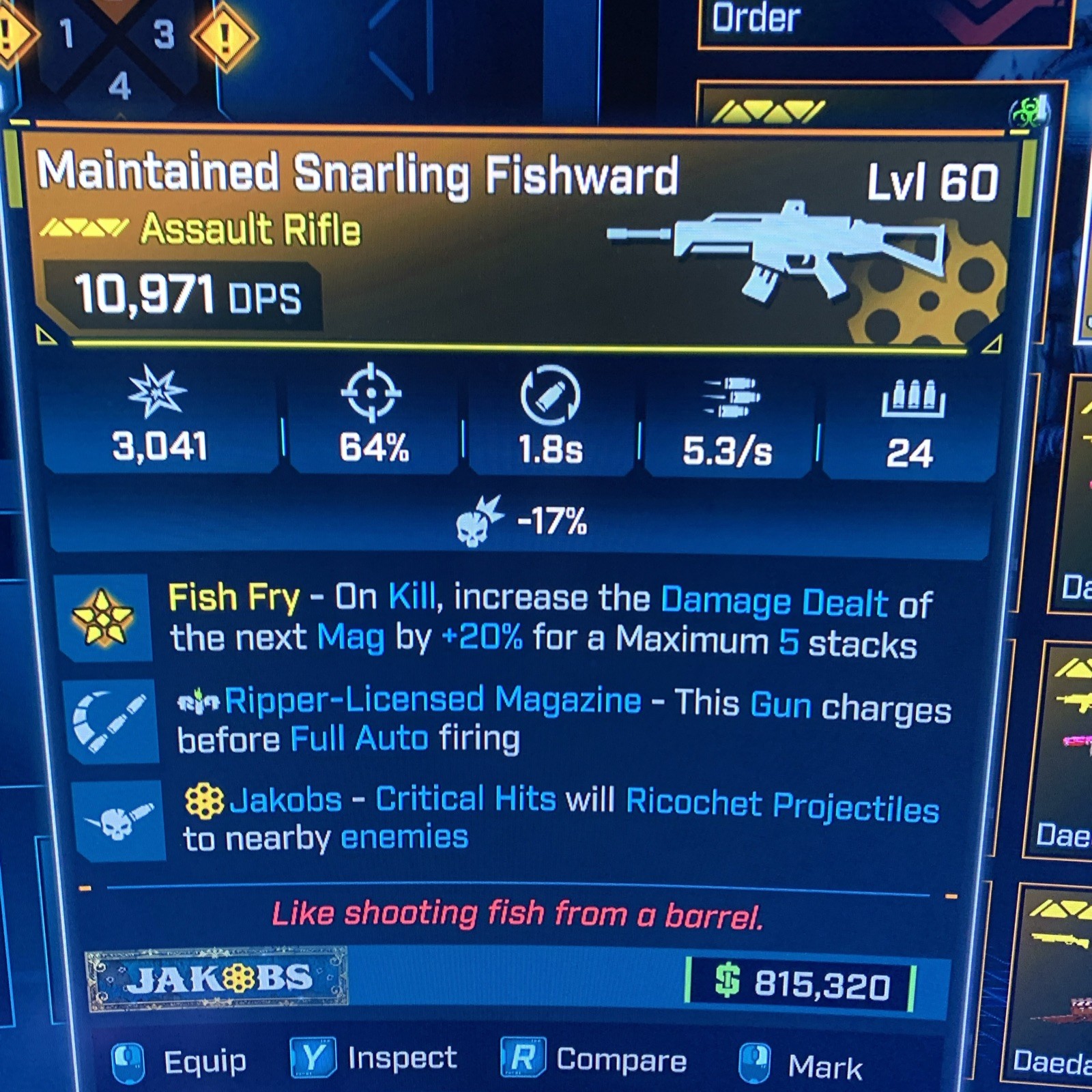Borderlands 4⭐️LVL 60 NEW FISHWARD AR RIPPER⭐️All PLATFORM