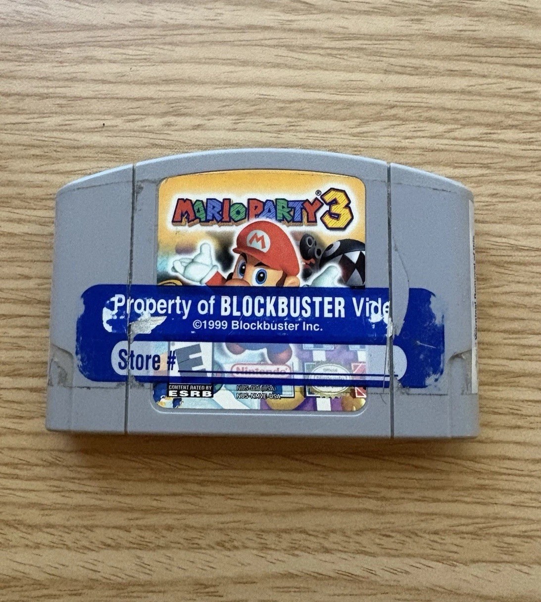Mario Party 3 Blockbuster Cartridge 2001 Rare