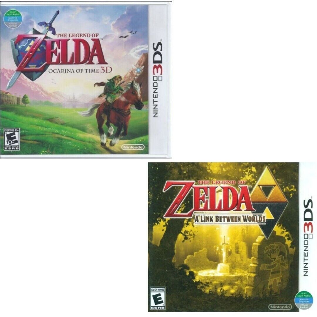 The Legend of Zelda: Ocarina of Time 3D + A Link Between Worlds 3DS New Bundle