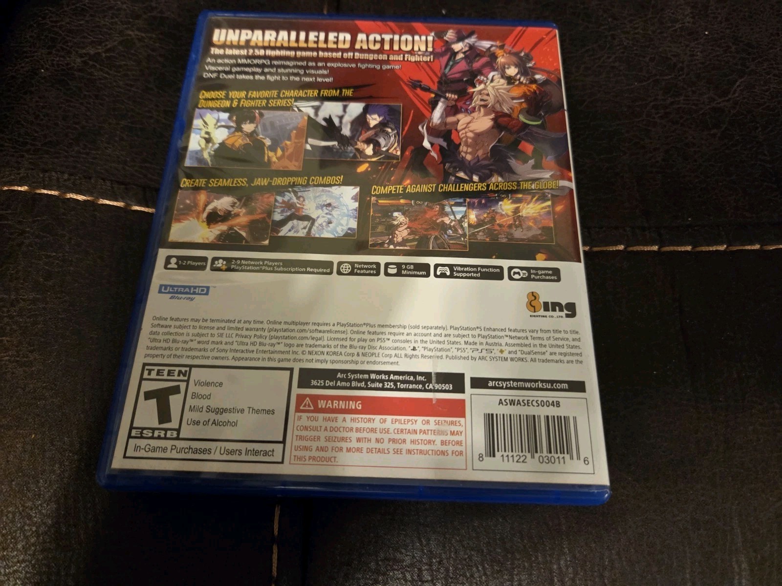 DNF DUEL Game Sony PlayStation 5 TESTED Fighting Arc System Works PS5 RARE