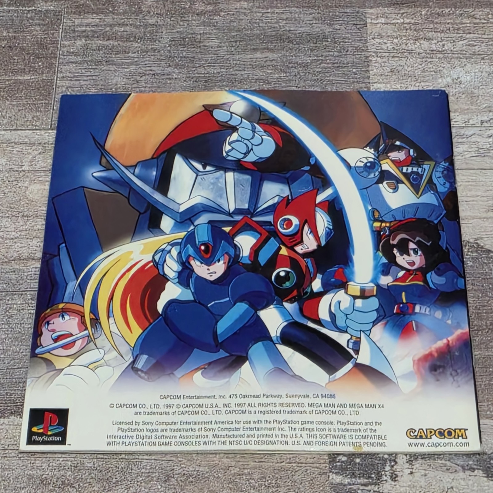 Mega Man X4 PS1 Complete CIB Black Label Tested Authentic PlayStation PSX