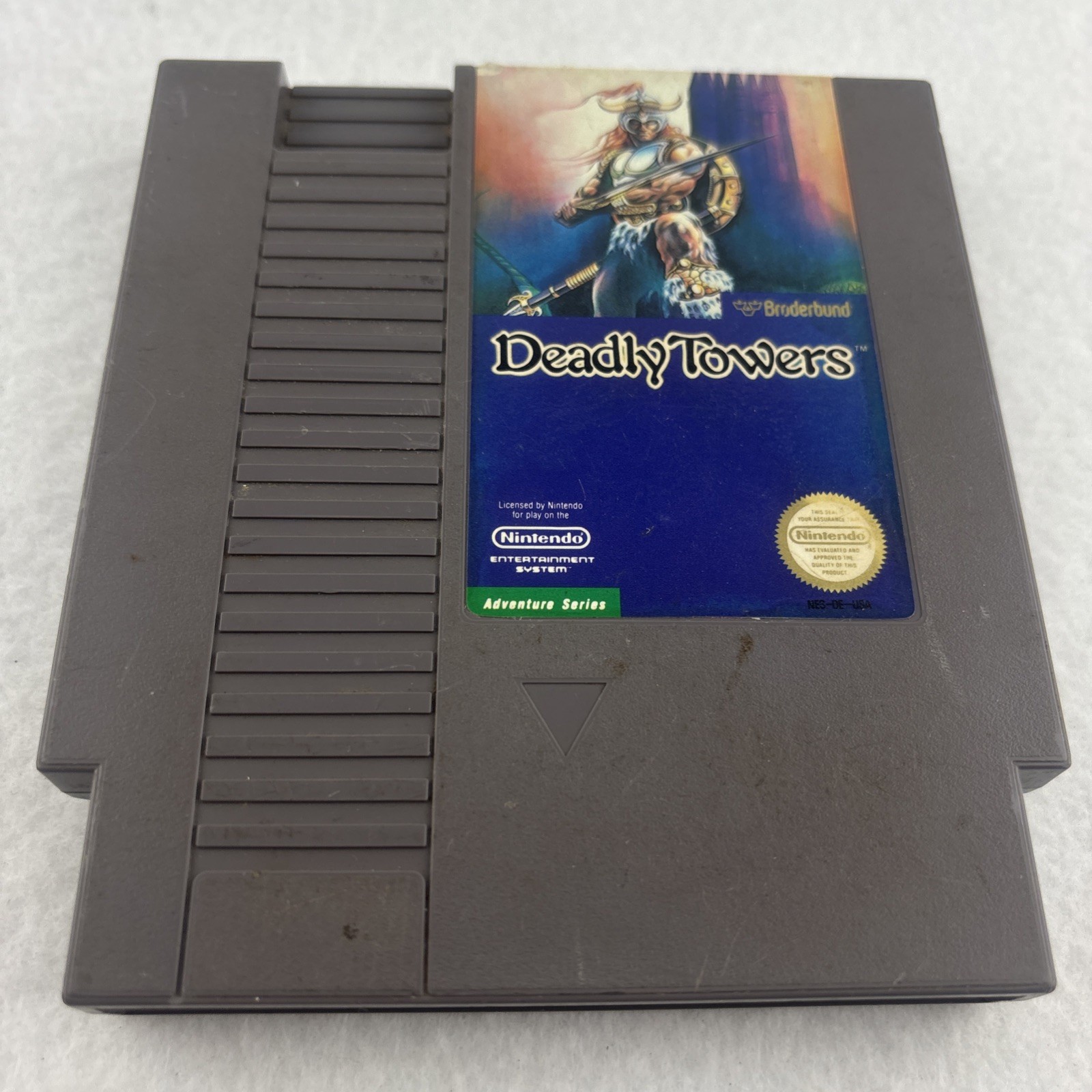 Deadly Towers NES Nintendo – 5 Screw Cartridge – Tested Working – Brøderbund