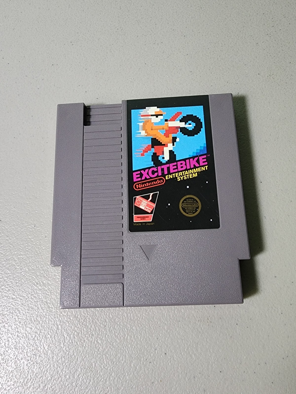 NES Excitebike (Nintendo NES, 1985) Complete CIB w/ Game Manual Box – Tested